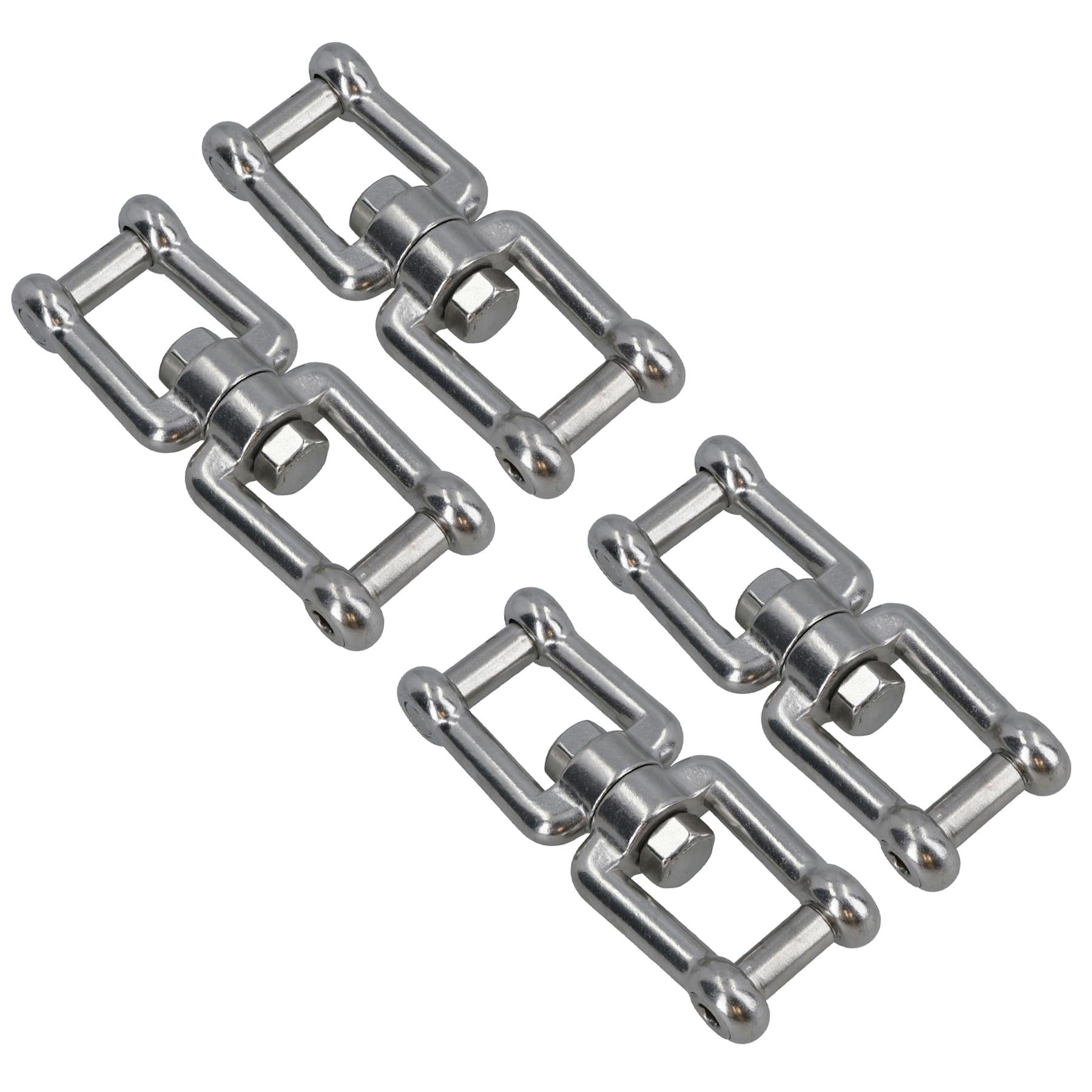 Swivel Shackle Anchor Chain 10mm Jaw Hexagonal Socket 316 Stainless Steel