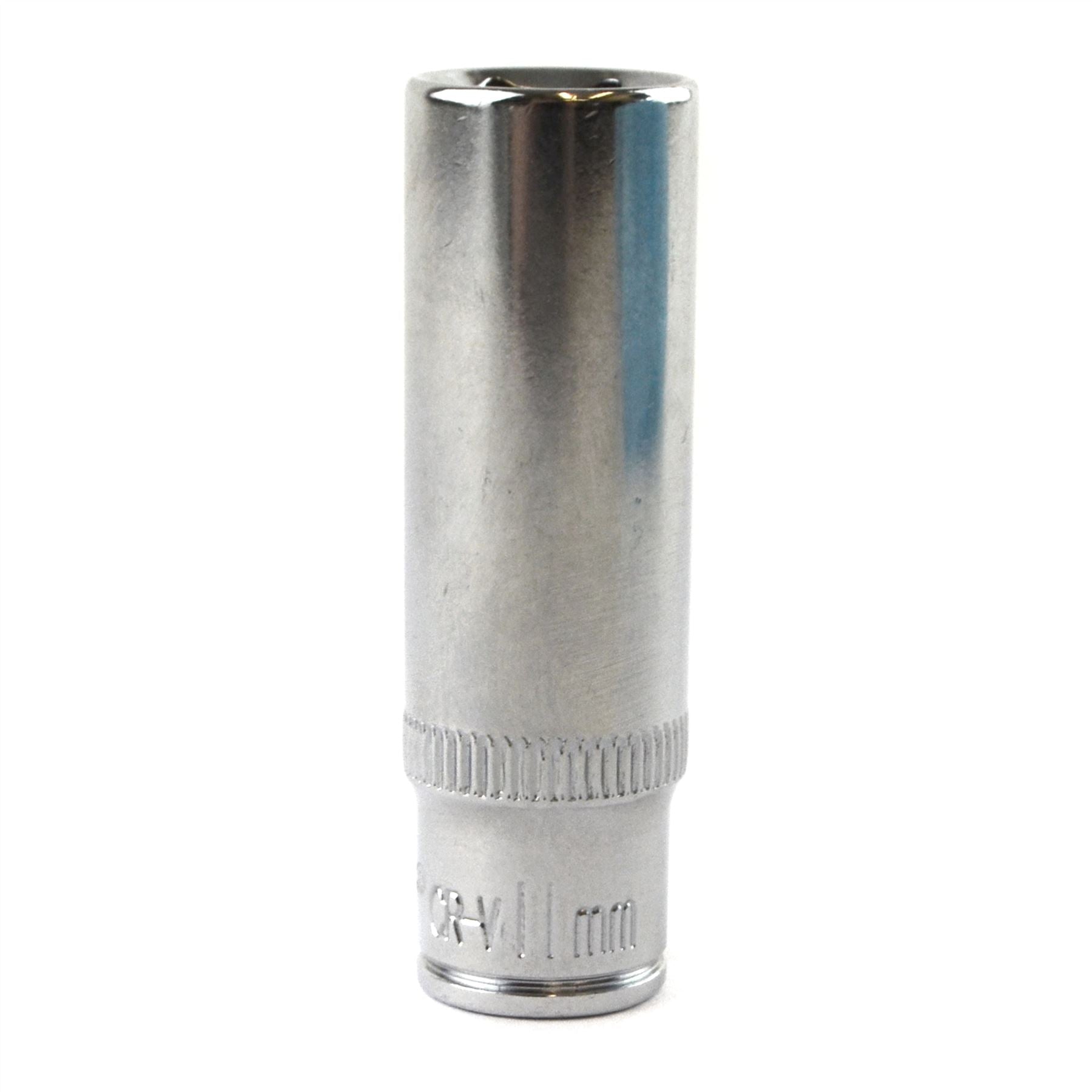 11mm 1/4" Drive Double Deep Metric Socket Single Hex / 6 sided Bergen
