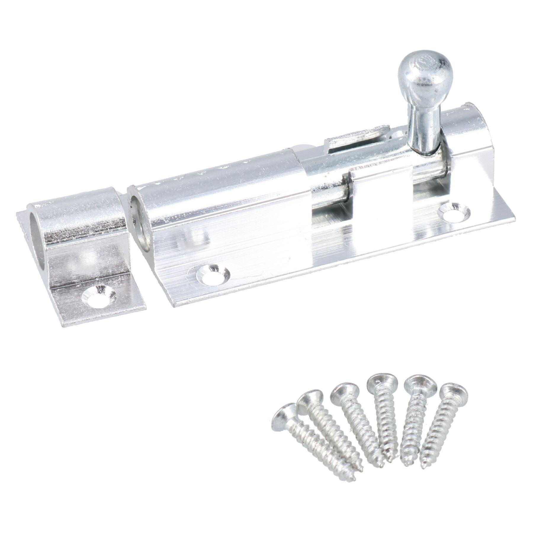 2" Aluminium Door Bolt Security Shed Bathroom Door Slide Dead Lock Catch Latch