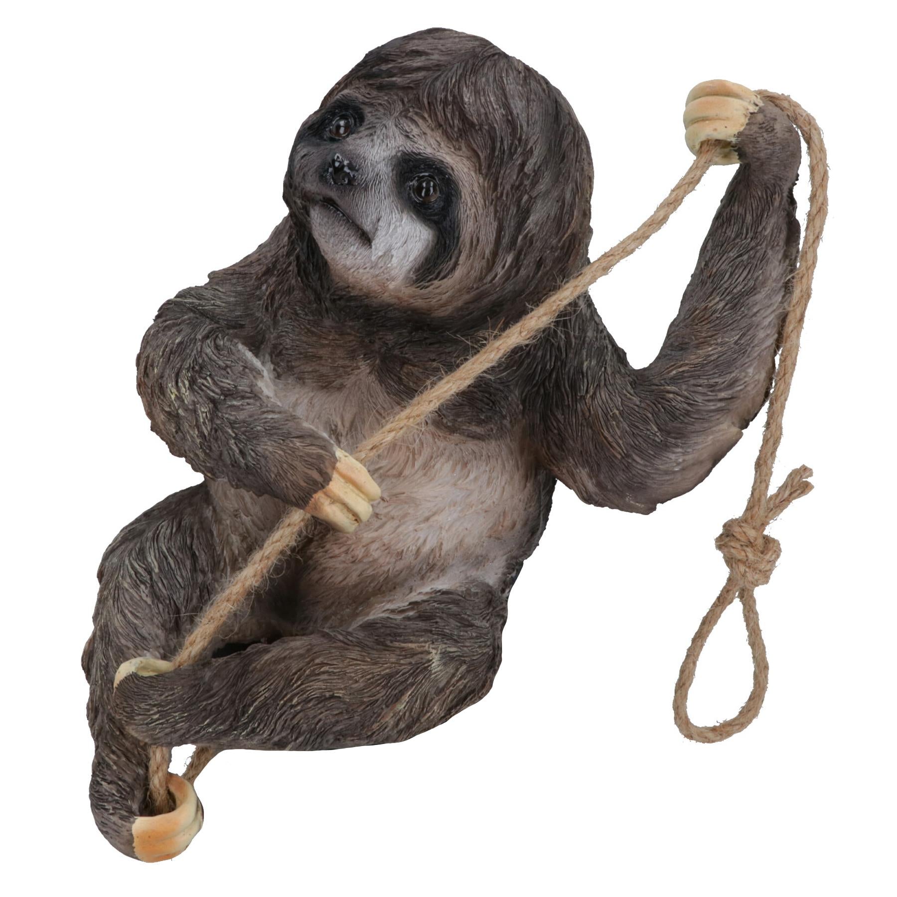 Climbing Sloth Tree Hanging Garden Tree Ornament Statue Sculpture Decoration