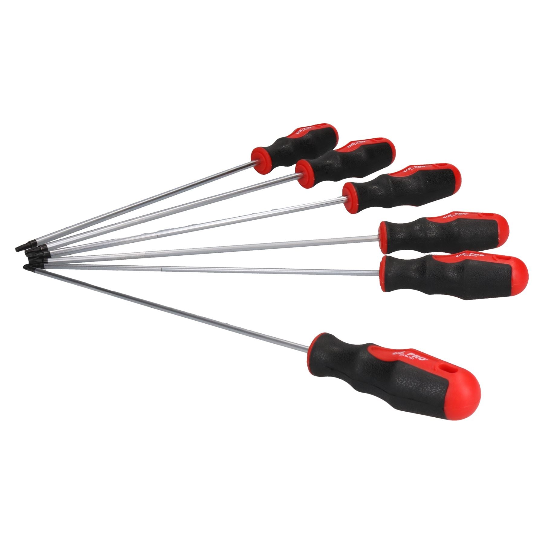 Jeu de 6 tournevis Torx extra longs T10 - T30 par USPro Tools AT387