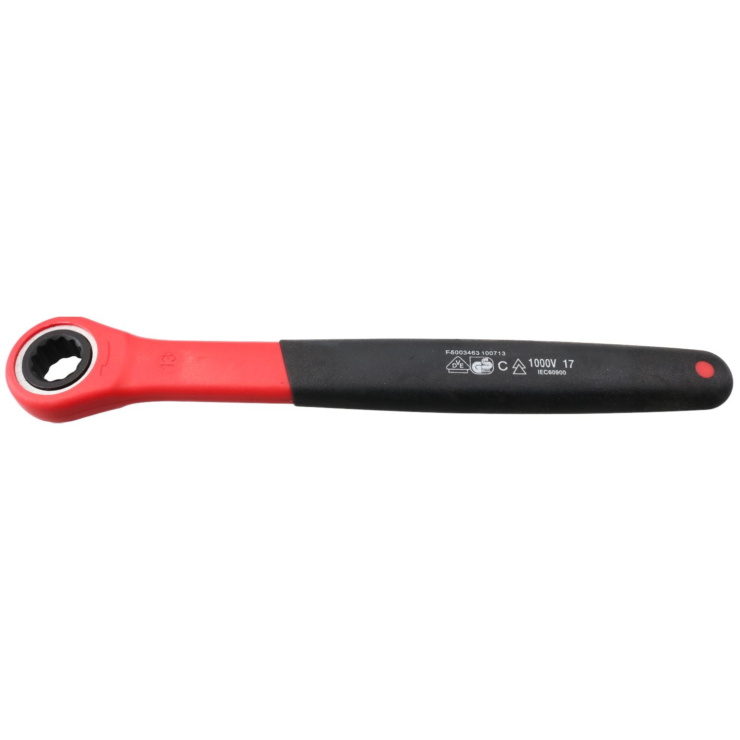 Metrischer VDE-isolierter Ratschen-Ringschlüssel, Hybrid-Elektrik, 10 – 14 mm