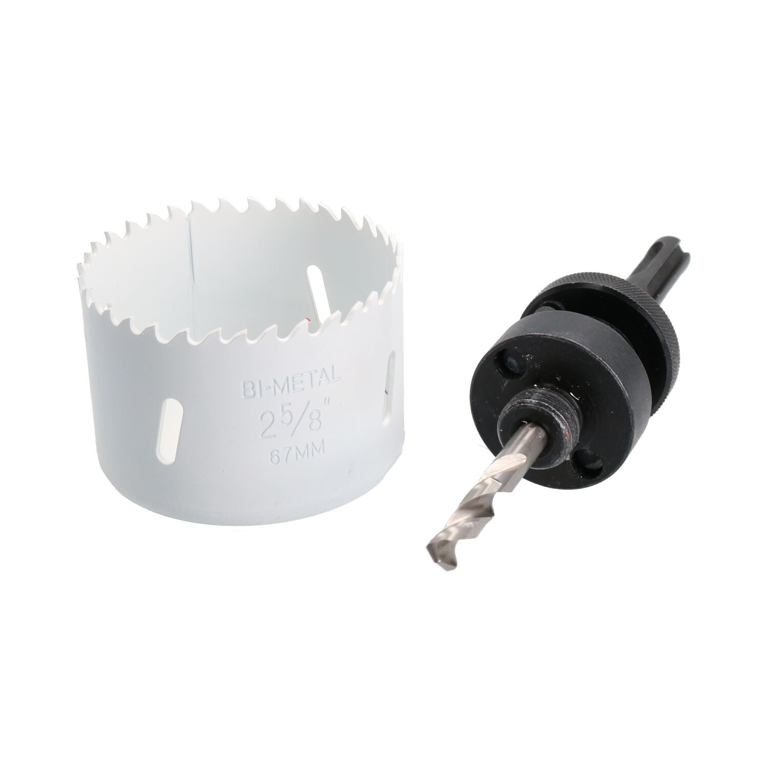 SDS-Plus-Dorndornaufsatz, komplett mit HSS-Lochsäge, 32 mm – 152 mm