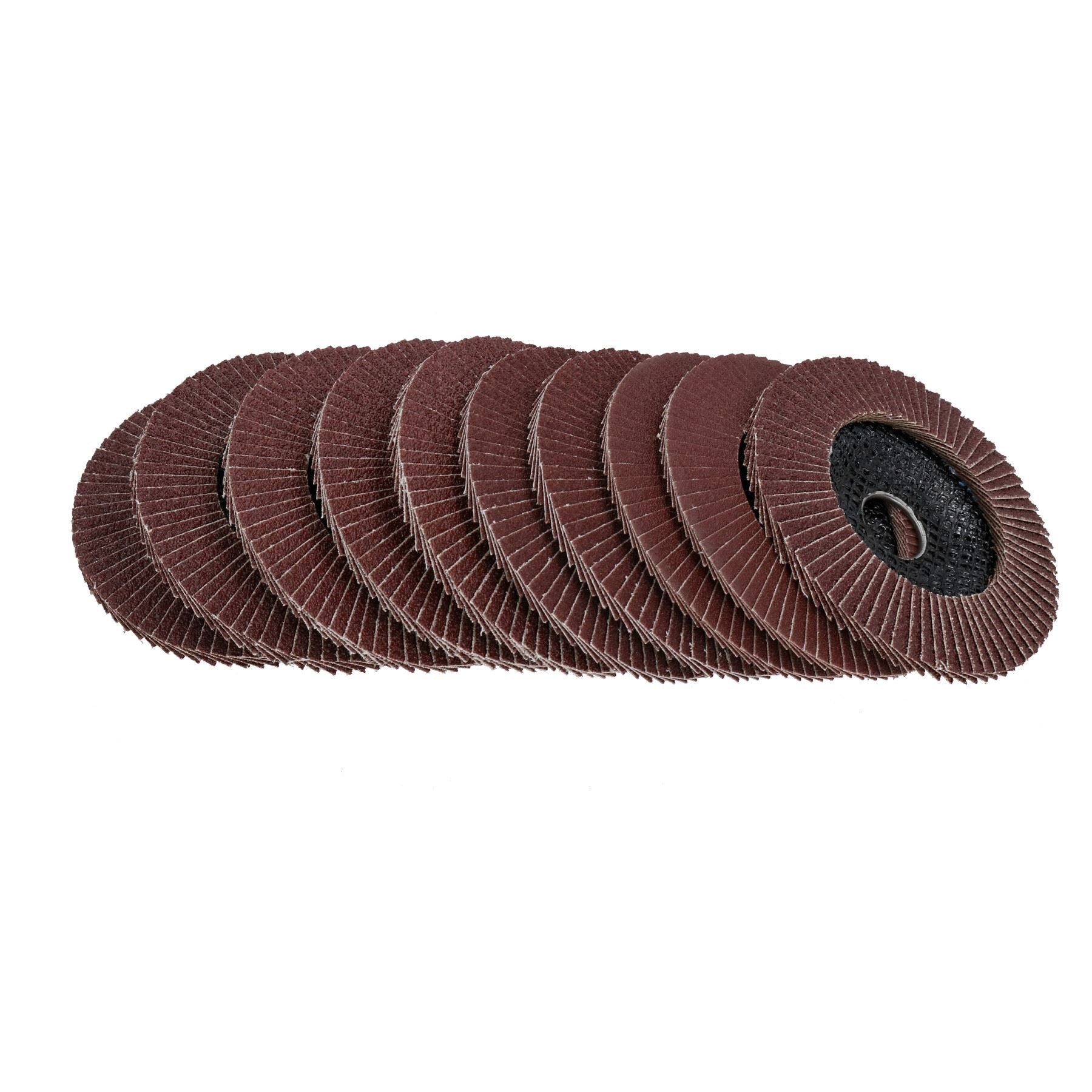 4-1/2" 115 mm Lamellen-Flachscheiben mit gemischter Körnung zum Entfernen und Schleifen von Winkelschleifern