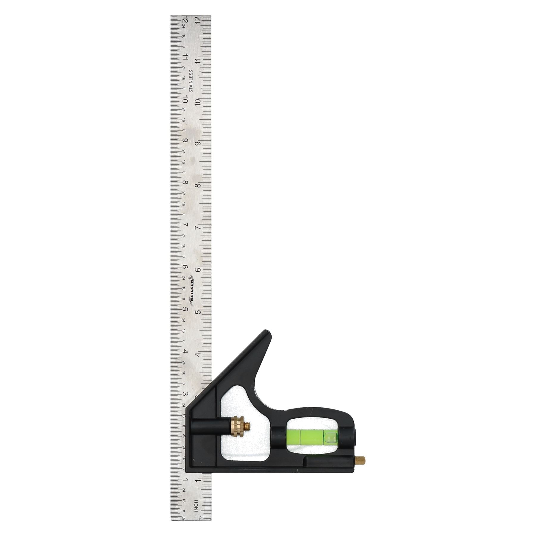 Ensemble d'équerres d'ingénieur réglables 6" + 12" + niveau à bulle 2 pièces