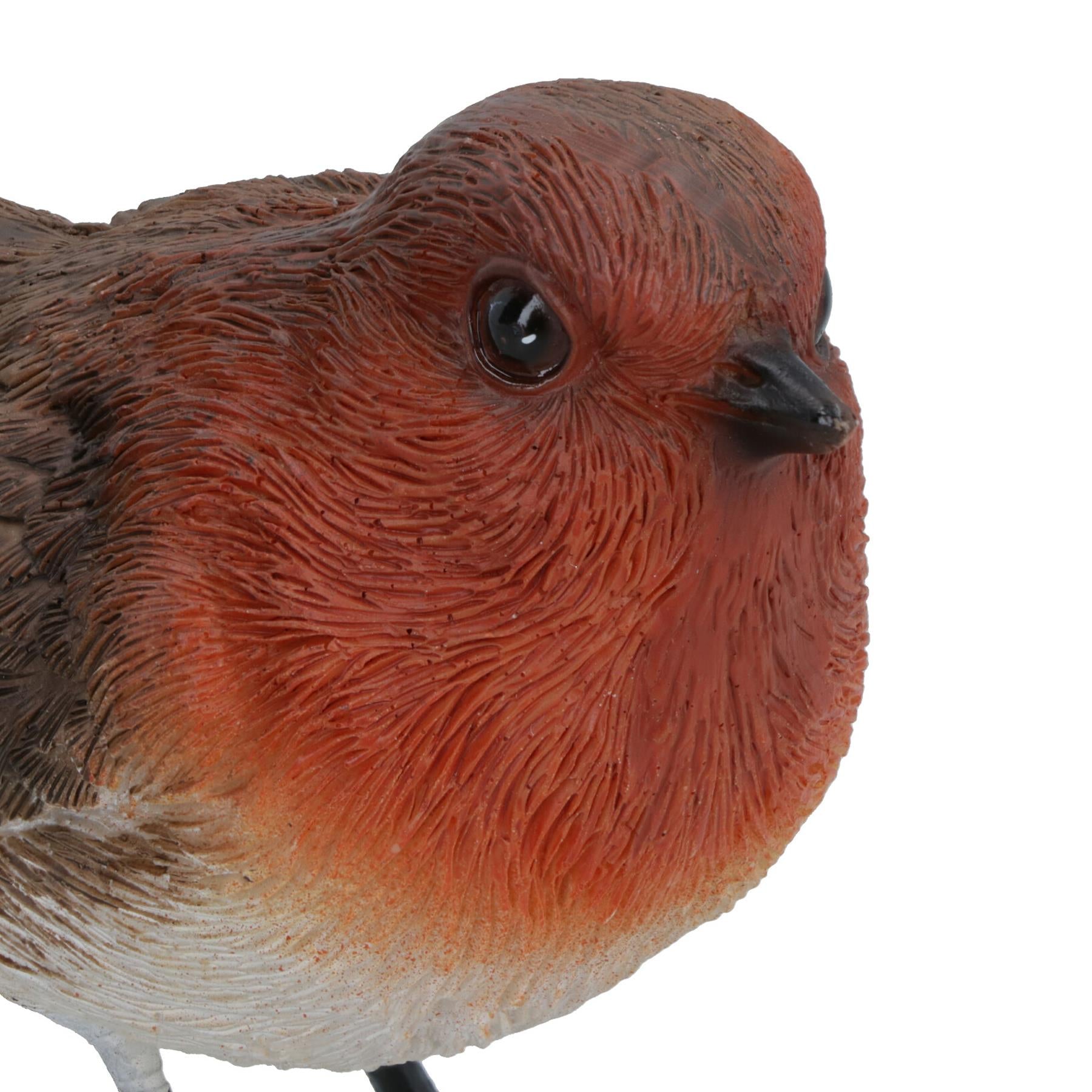 Robin Red Brest Garden Sculpture Ornament Statue Resin Decoration Animal Bird