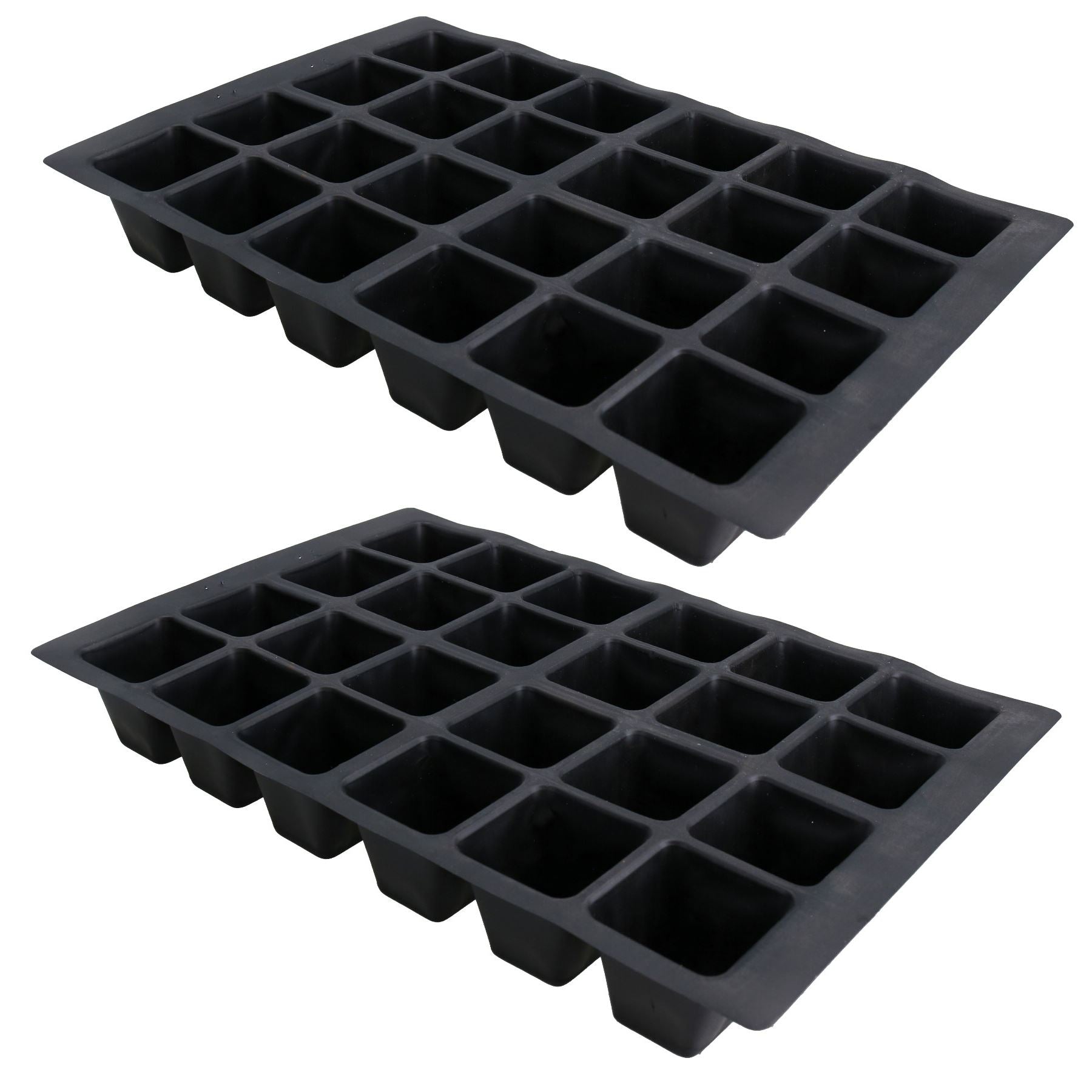 Lot de 24 plateaux pour plantes à massif, inserts en plastique, pots de germination de graines