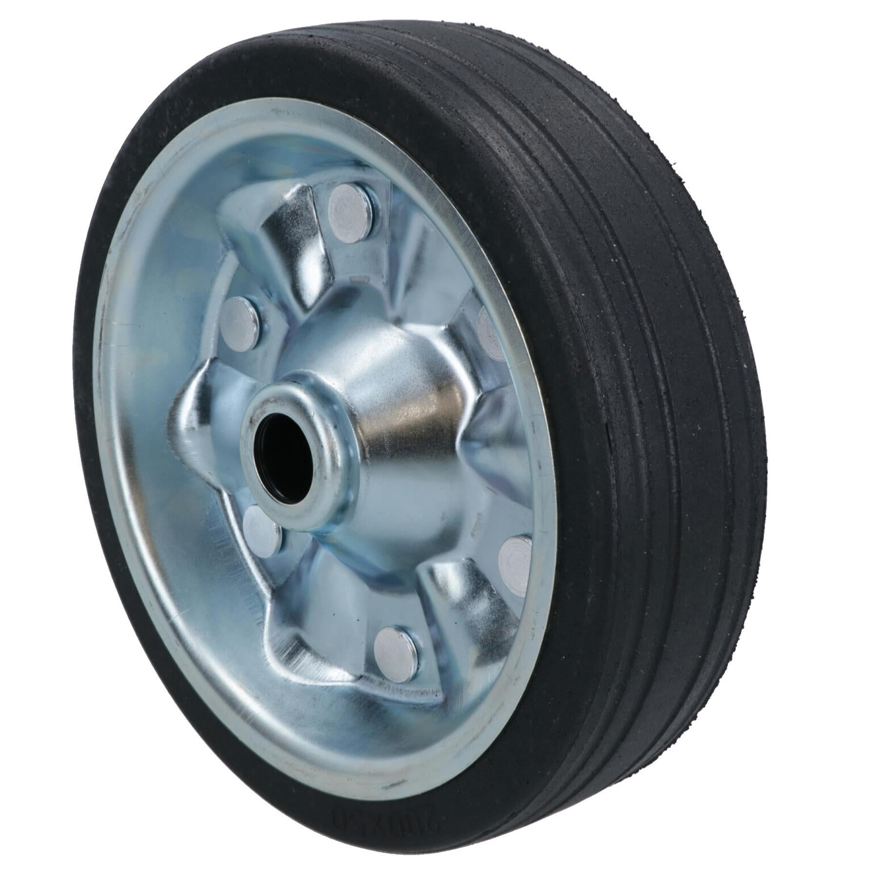 8in (200mm) Replacement Solid Jockey Wheel For Ribbed Jockeys Heavy Duty