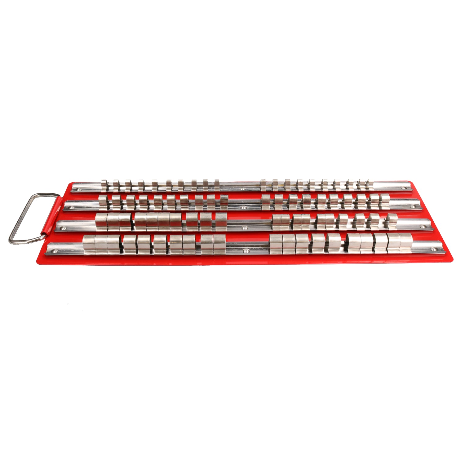 Support de douilles / Plateau / Rack / Rail de rangement 1/4" 3/8" et 1/2" 80 pièces AN033