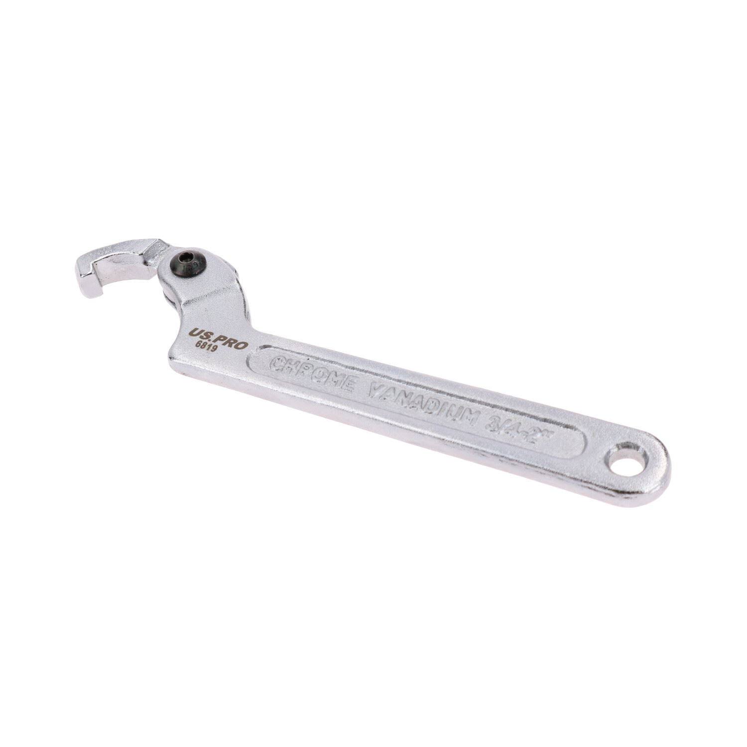 Adjustable Hook Wrench C Spanner 19mm – 50mm For Slotted Retaining Rings