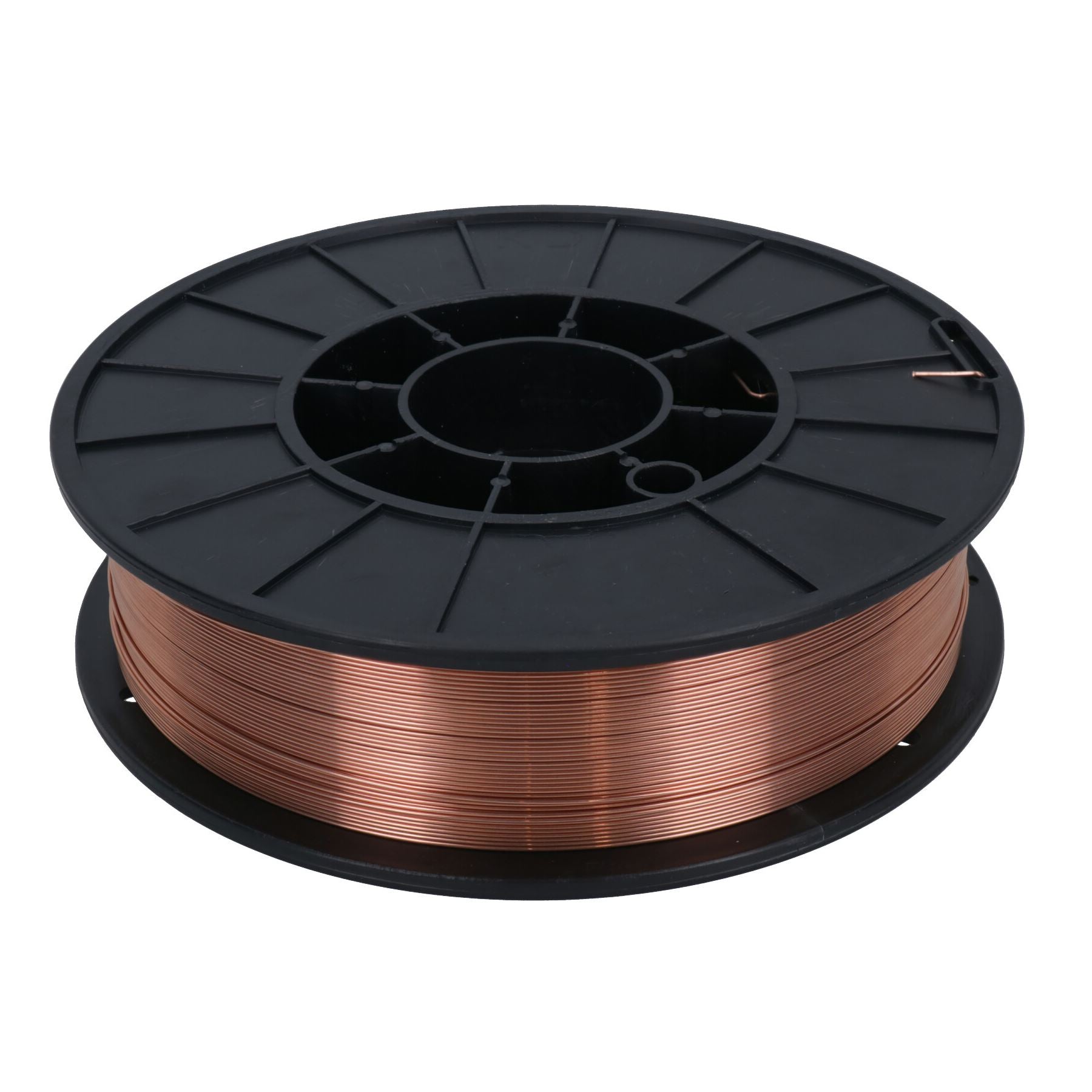 Bobine de fil de soudage Mig en acier doux de 0,6 mm, bobine de 5 kg avec revêtement en cuivre
