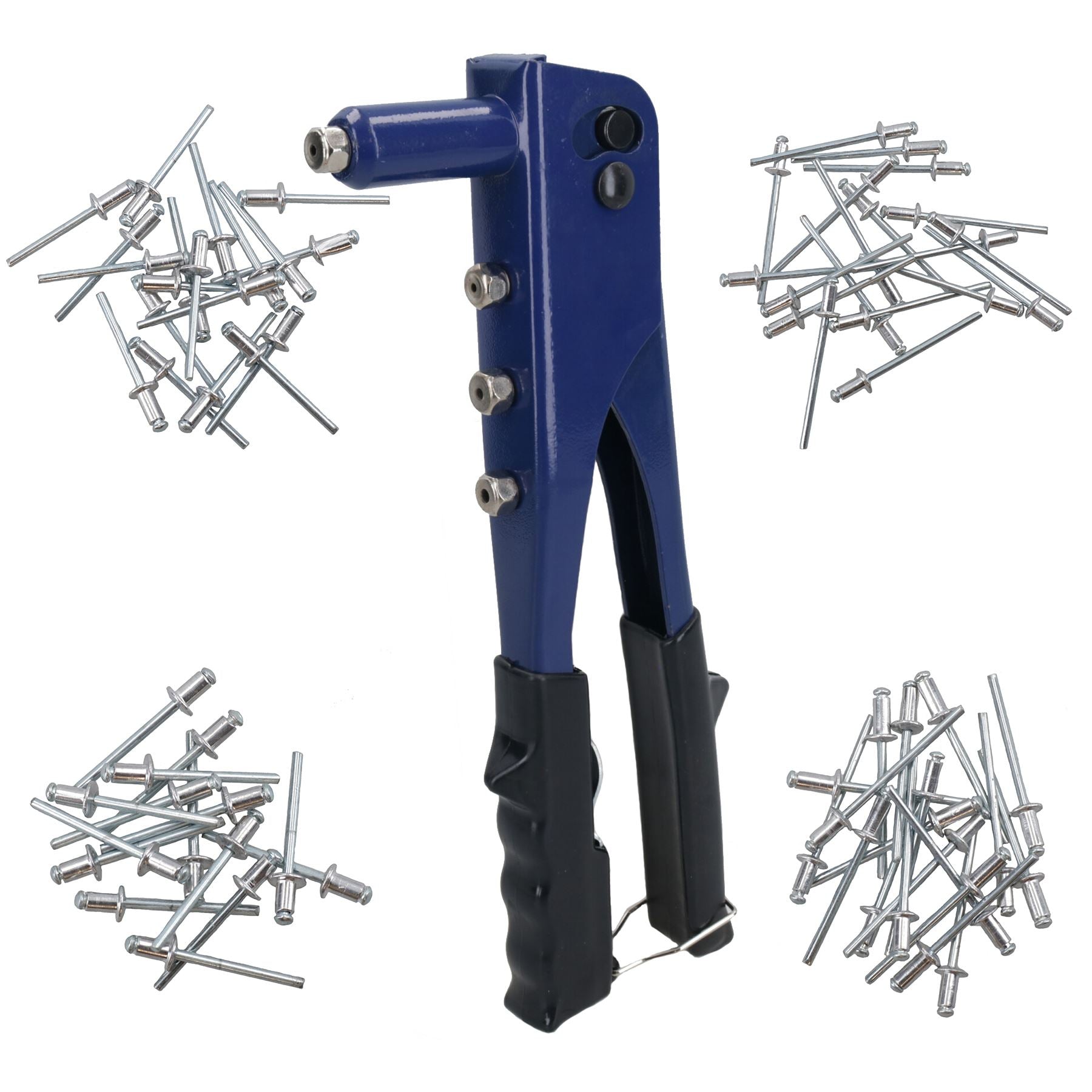 Riveteuse manuelle Pop Pot Rivet avec 75 rivets en aluminium 2,4 / 3,2 / 4,0 / 4,8 mm TE559