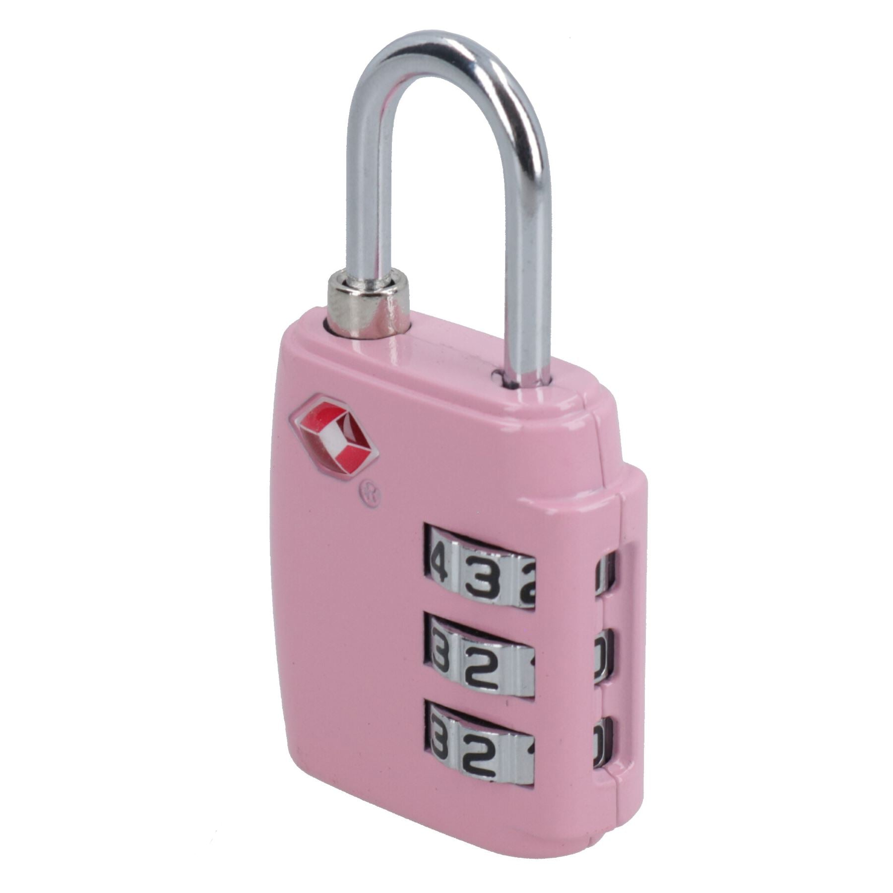 TSA Luggage Padlock Travel Lock 3 Digit Combination for Suitcases Luggage Pink