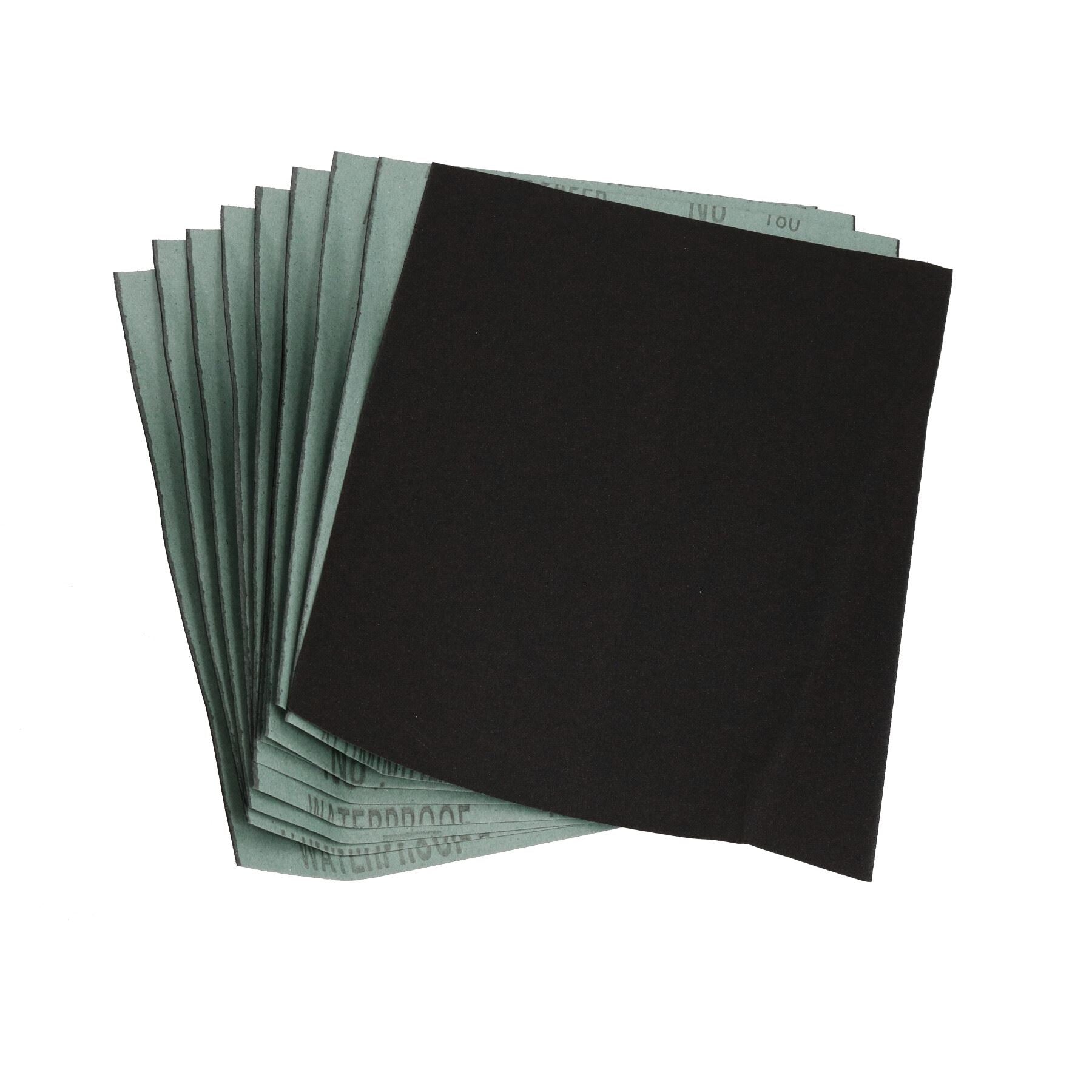 Feuilles abrasives en papier de verre humide et sec, grain 180, imperméables