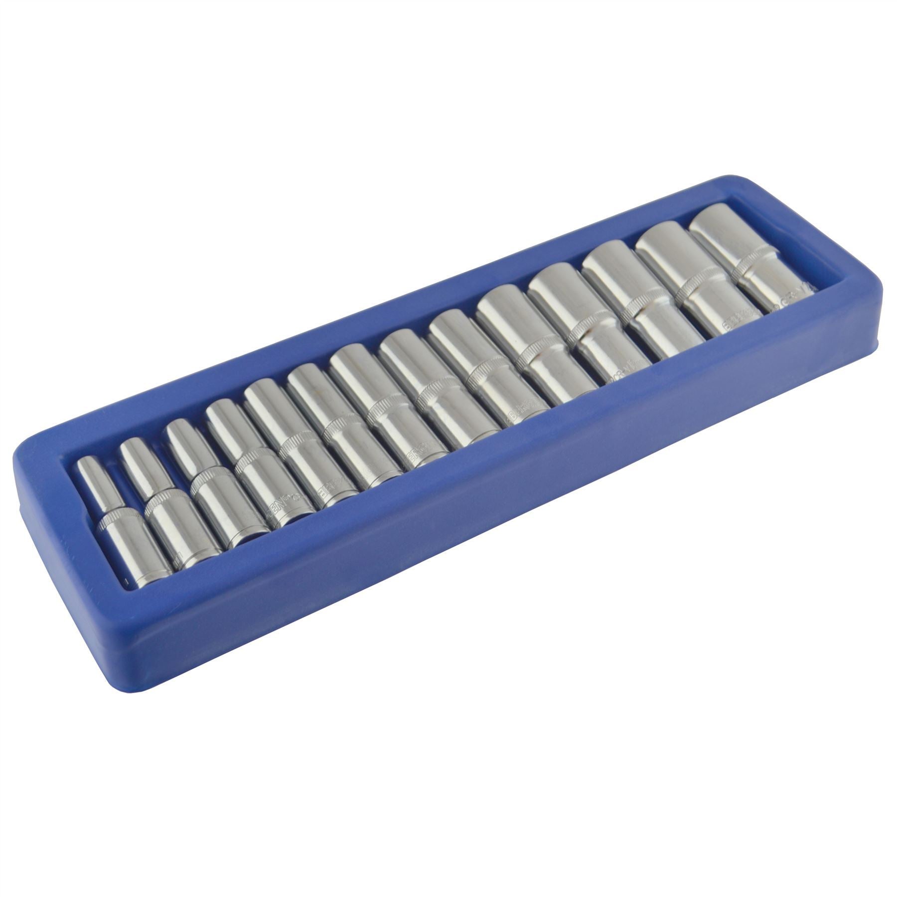 3/8"-Antrieb, doppelt tief, metrisch, MM-Steckschlüssel, 6-seitig, Einzelsechskant, 8 mm – 21 mm