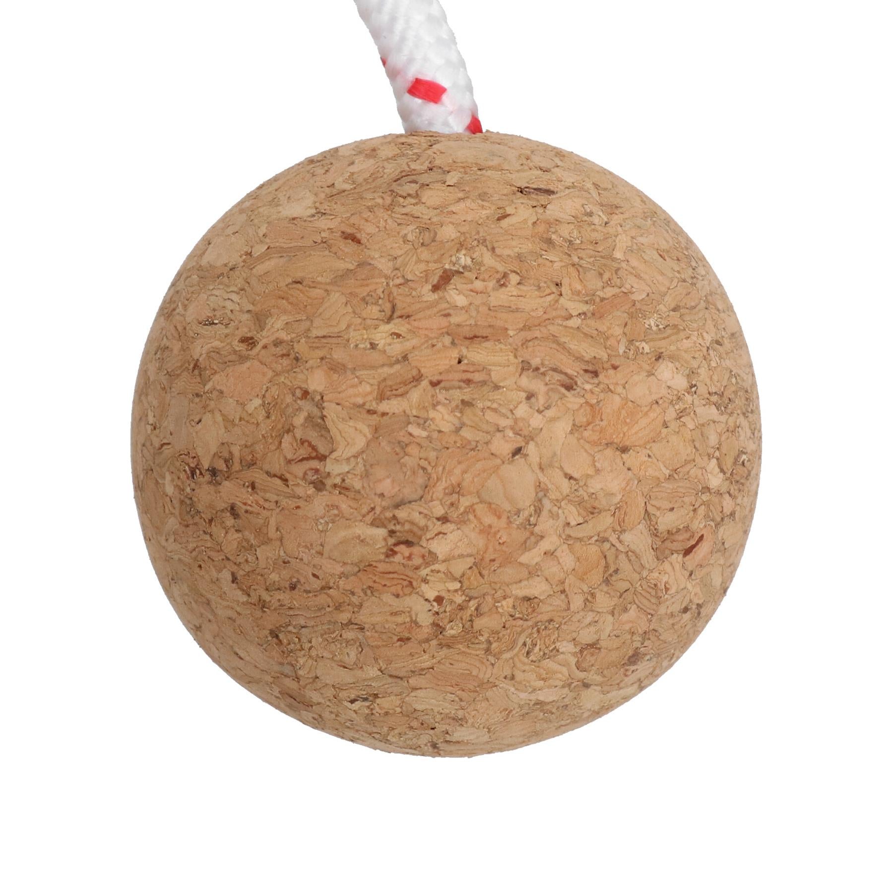 4 Pack 52mm Floating Cork Ball Keyring Key Float Boat Fishing Sailing Buoyant Keys Ring