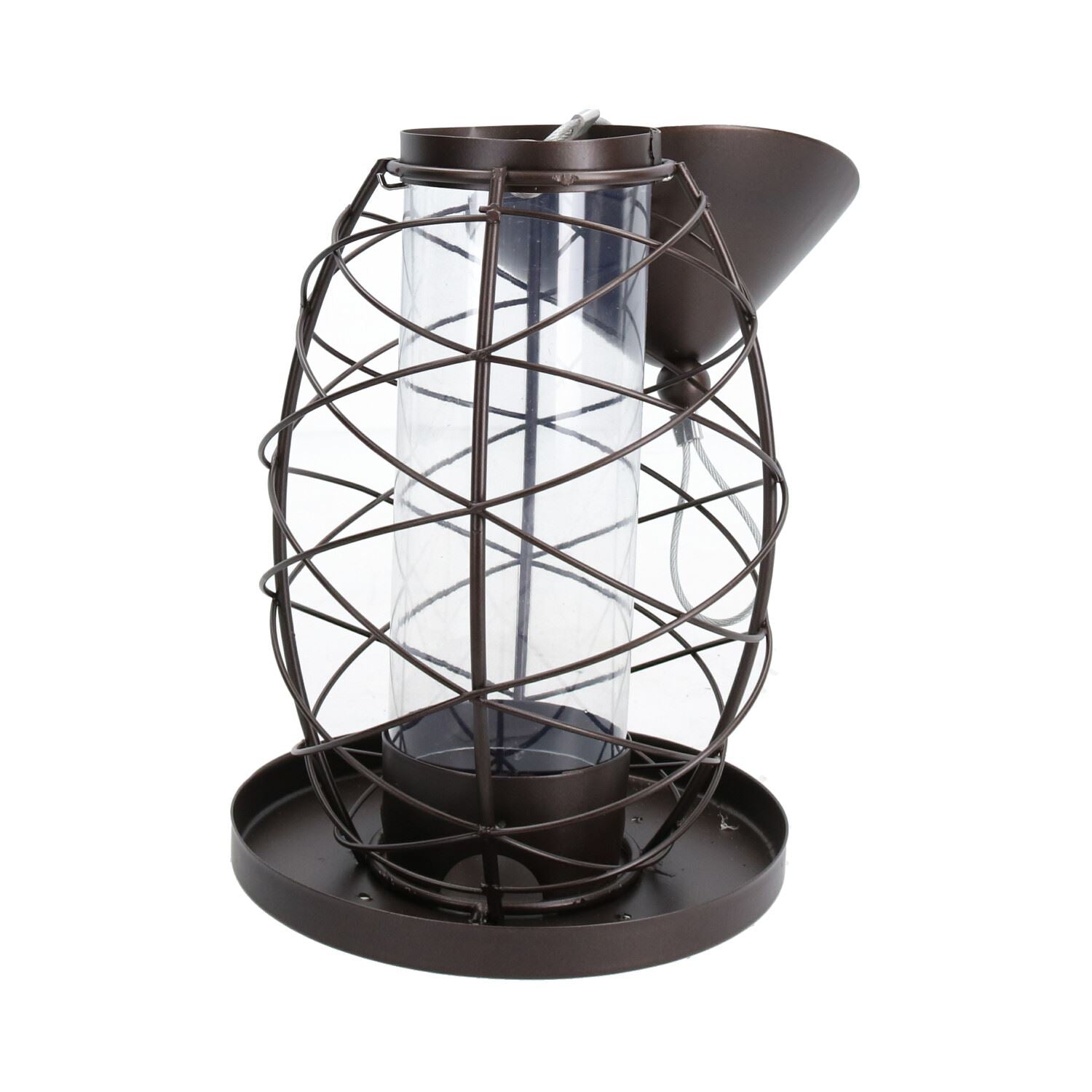 Lantern Bird Feeder Seed Holder Hanging Feeding Station Wild Birds 17x25cm