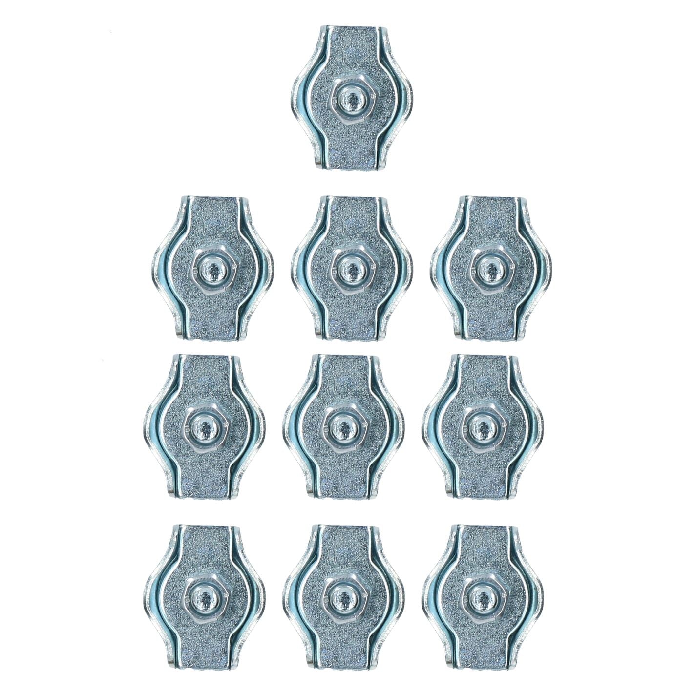 Serre-câbles Simplex 4 mm/6 mm avec poignée en boucle de câble plaqué zinc