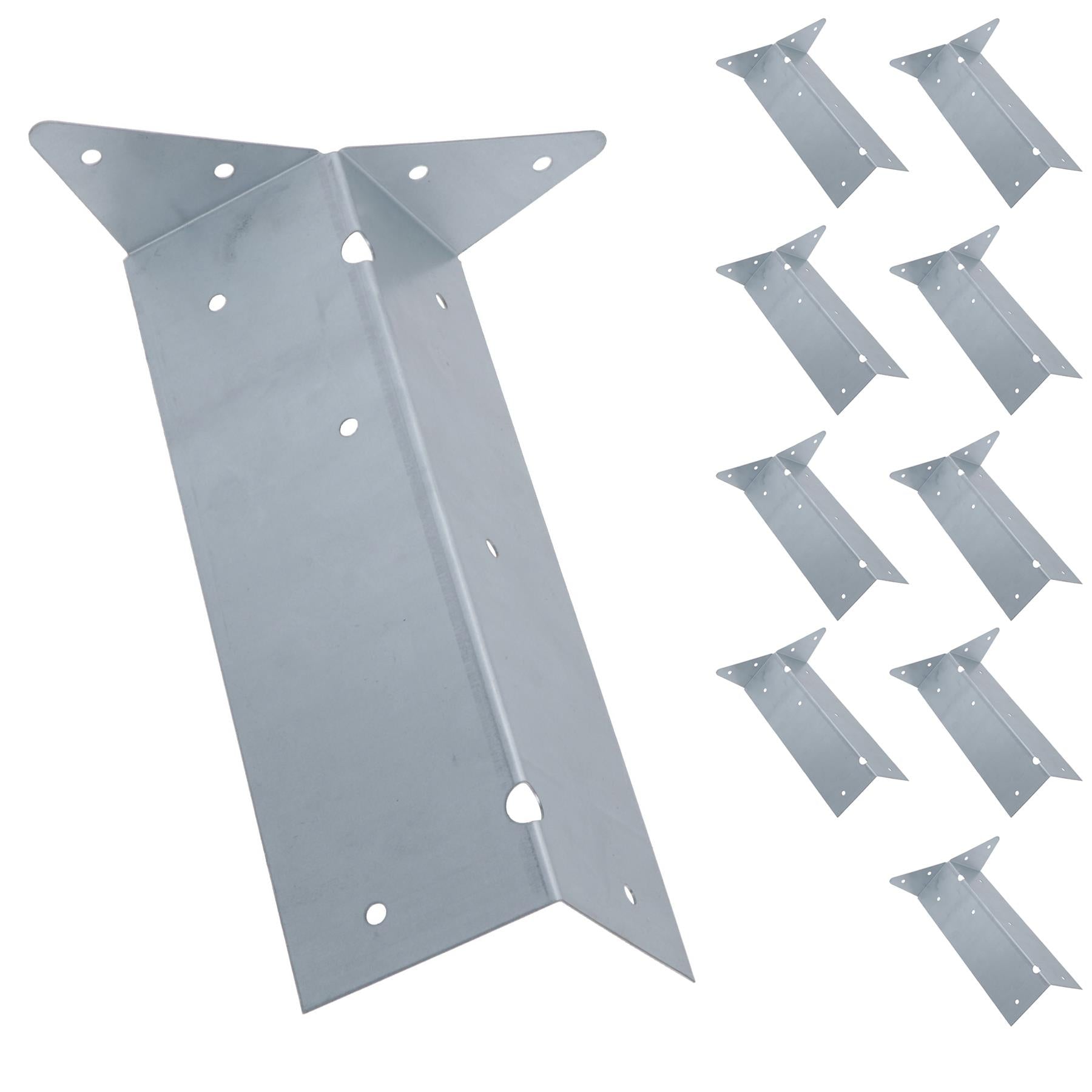 Arris Rail Bracket Fence Post Support Galvanised 100mm, 225mm or 300mm