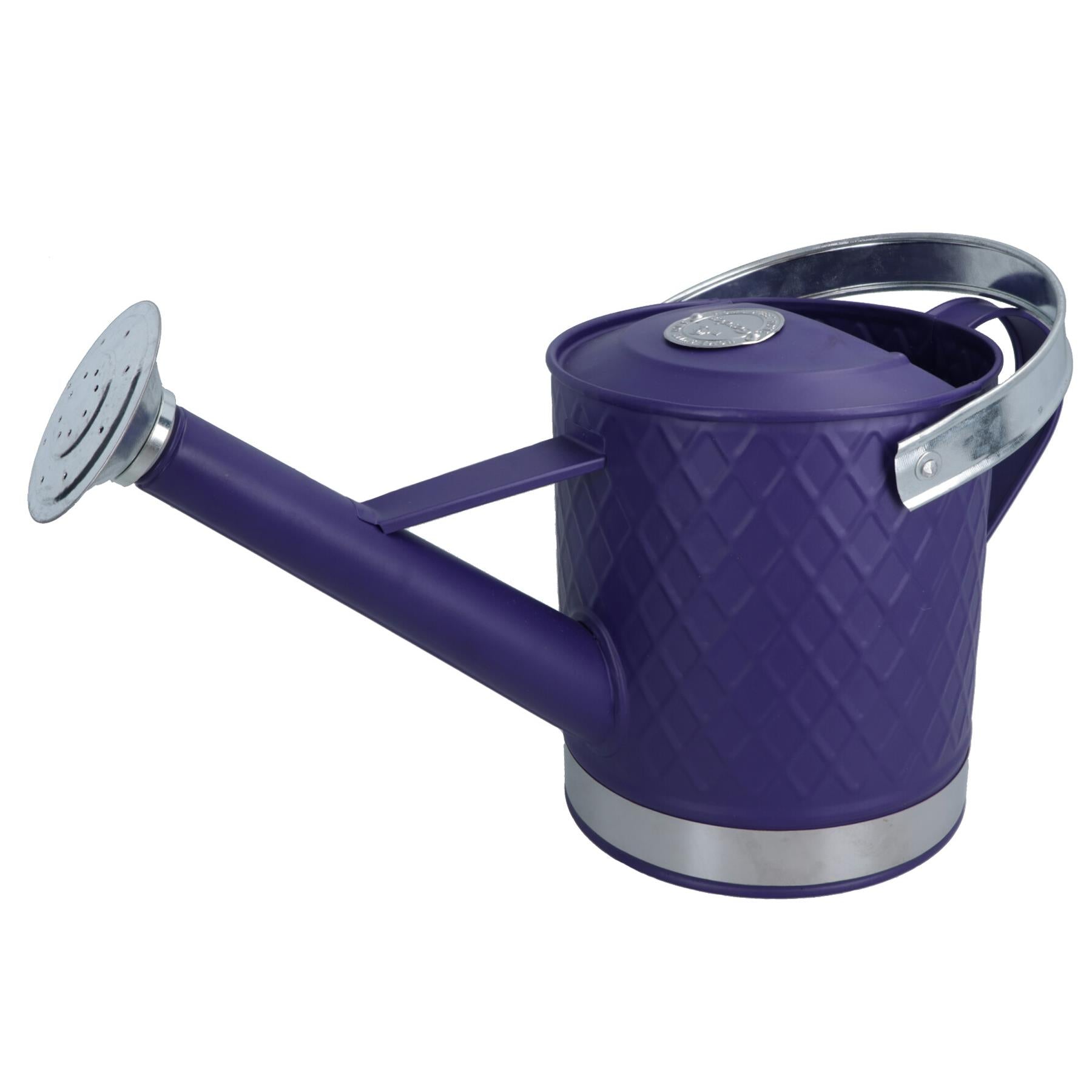 3L Watering Can Purple Steel Metal Water Greenhouse Garden Plants Home