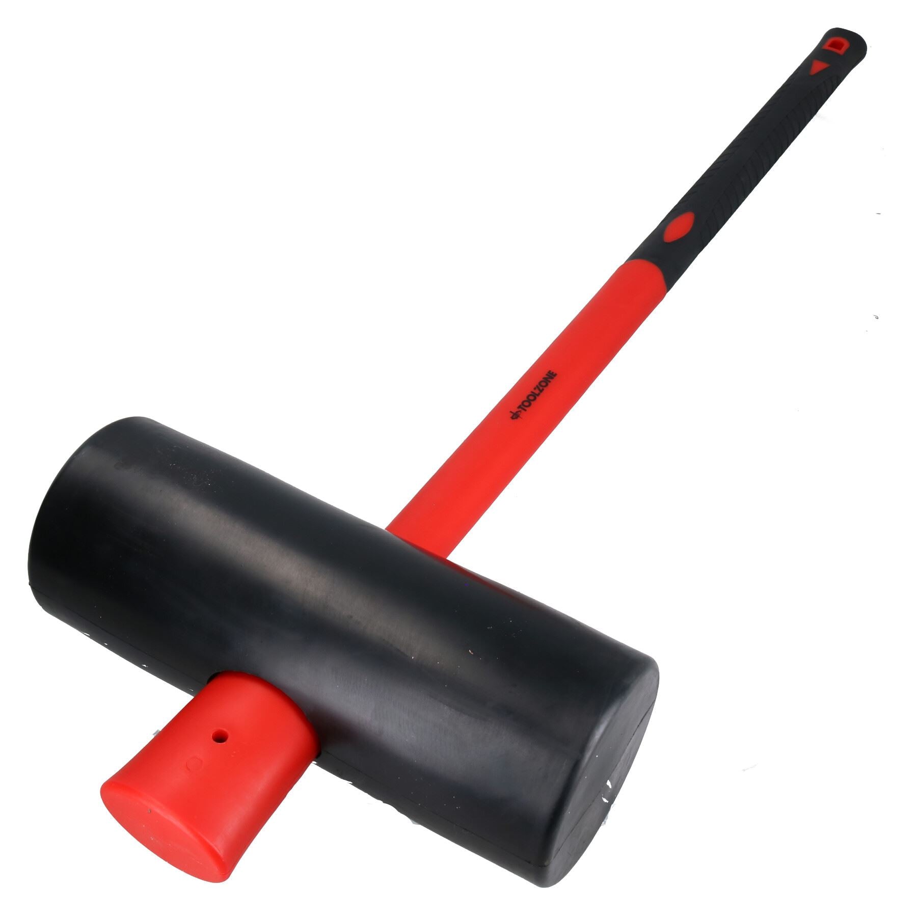 Maillet de pavage en caoutchouc 6 kg pour dalles, dalles, bordures, pose, manche en fibre de verre