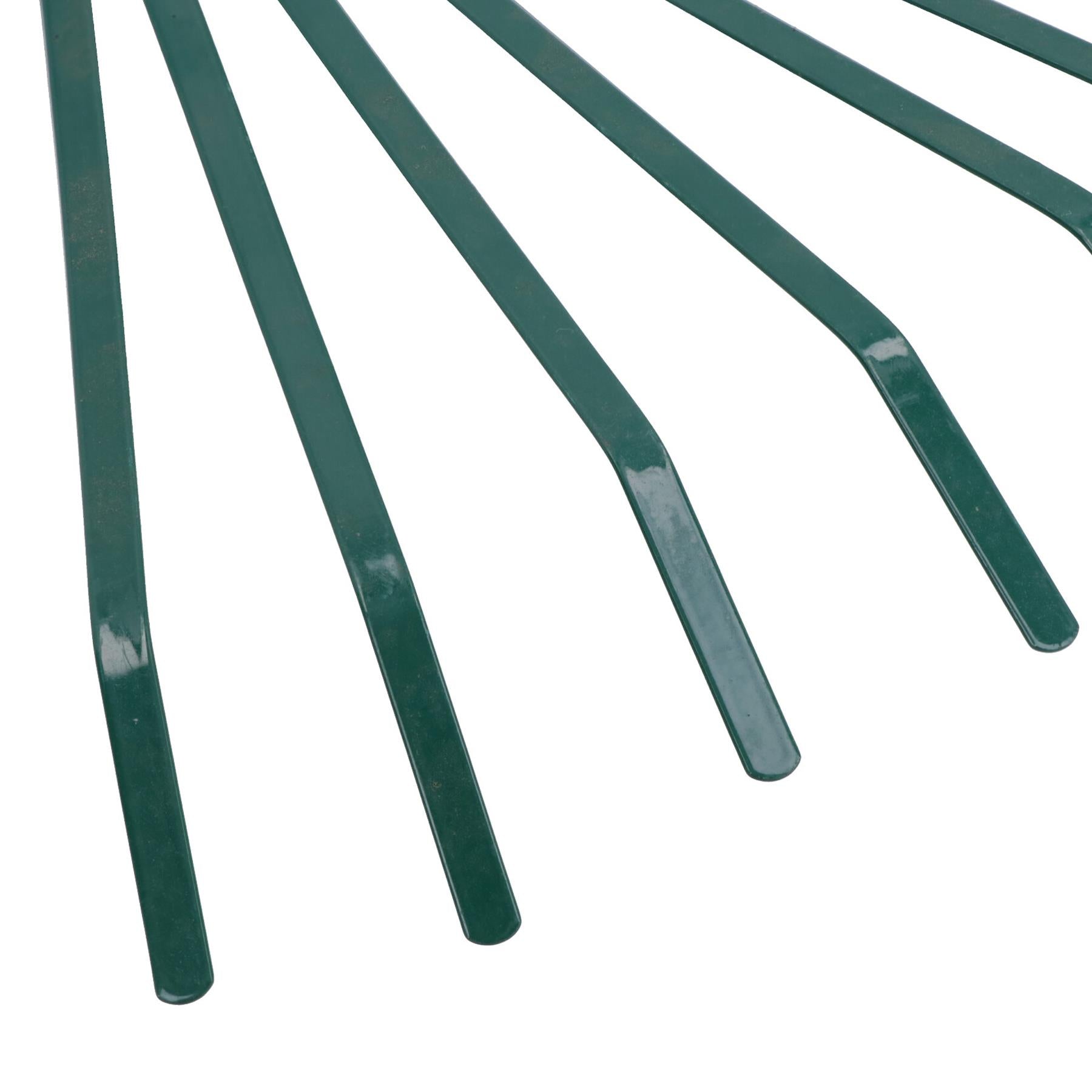 Garden Lawn Rake Replacement Head 10 Tooth Leaf Leaves Grass Yard Green