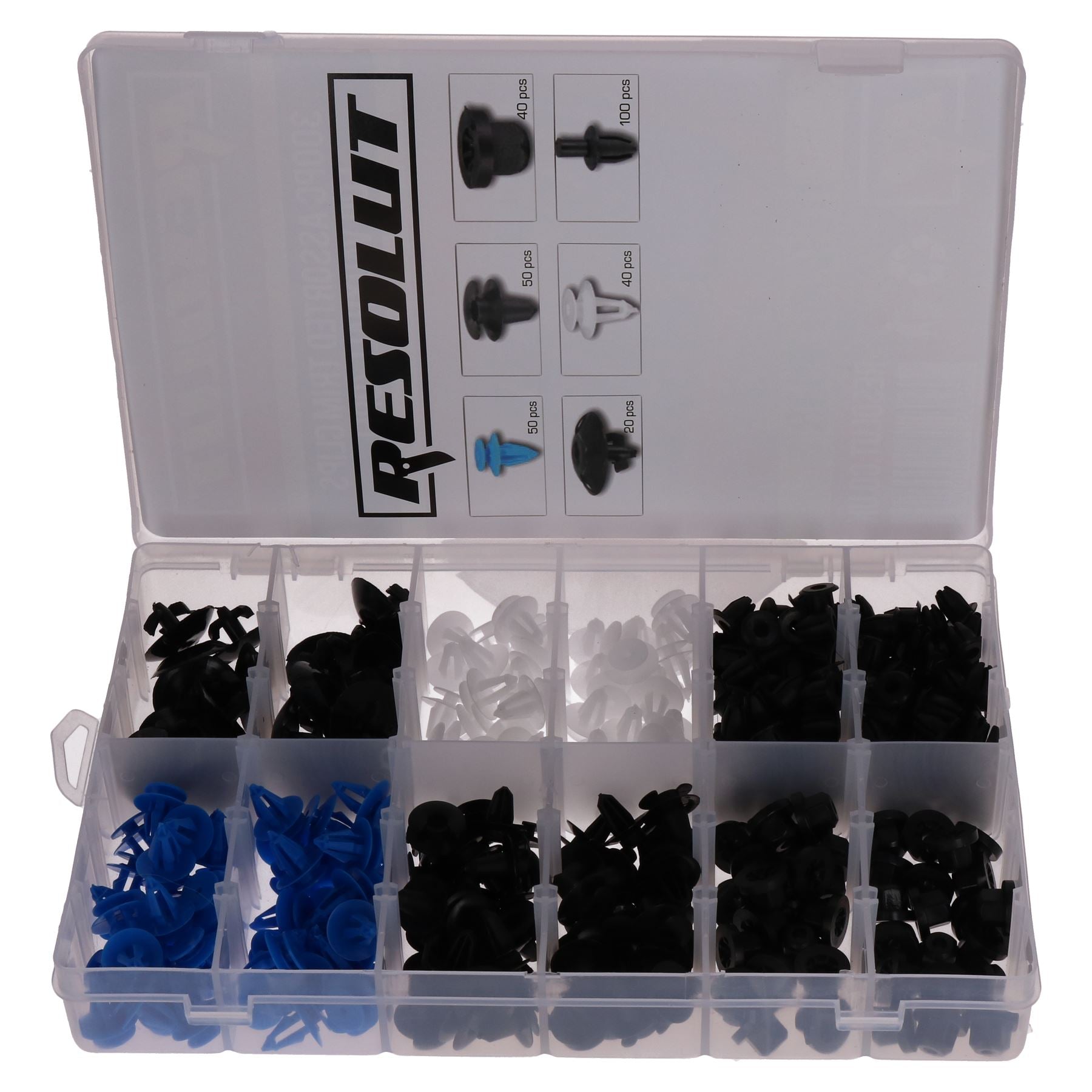 Assortiment de 300 clips de fixation pour garnitures Vauxhall Opel