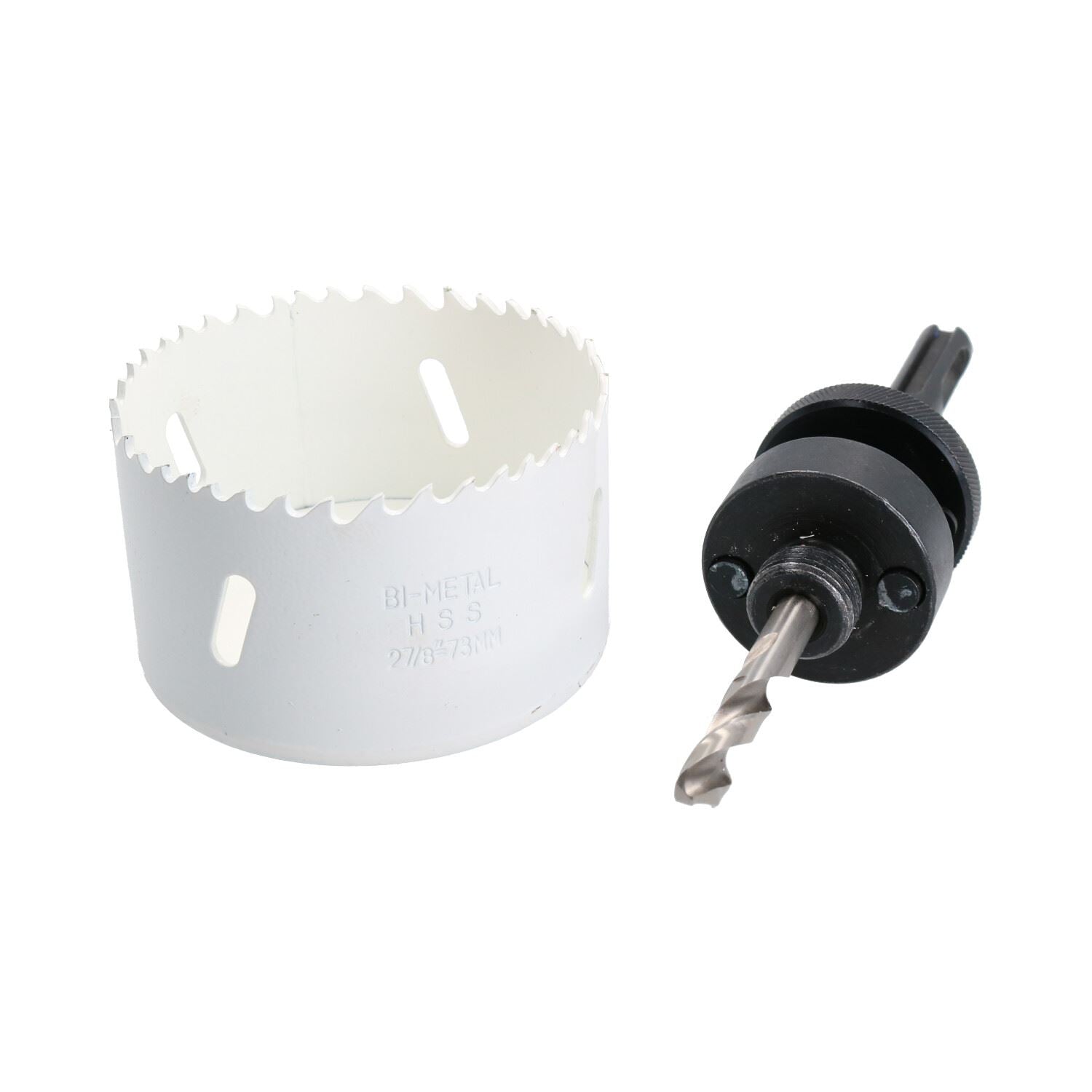 SDS-Plus-Dorndornaufsatz, komplett mit HSS-Lochsäge, 32 mm – 152 mm