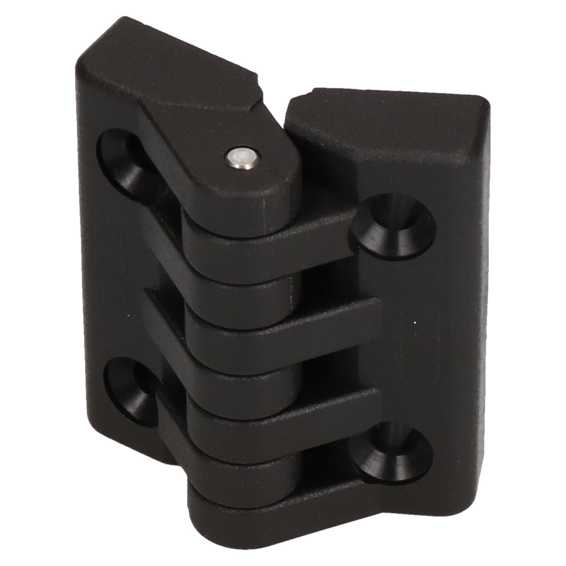 Charnière industrielle en plastique polyamide 64x65 mm pour porte de casier, fabrication italienne