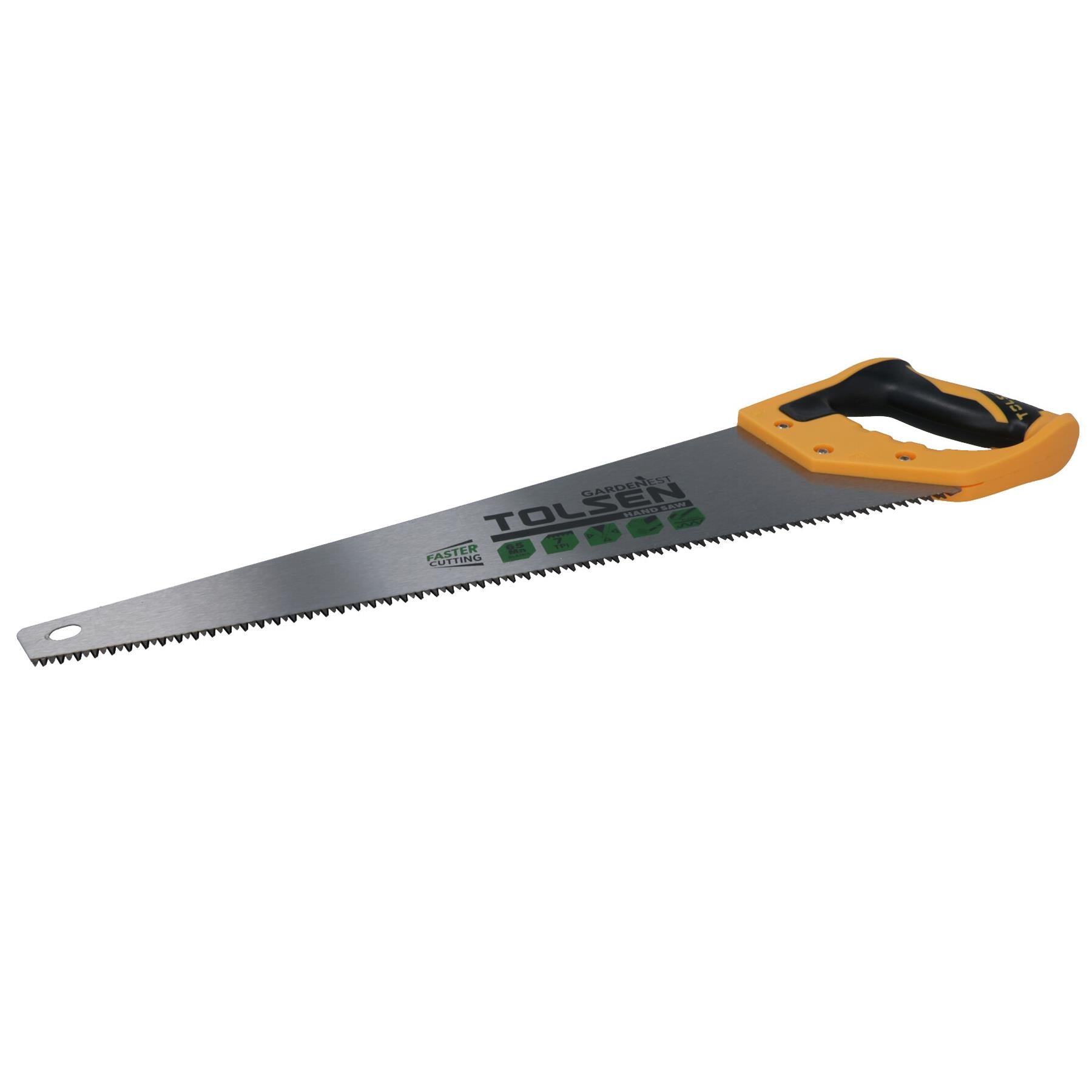 Hardpoint Hand Saw 18" 450mm Carpentry Wood Cutter With Soft Grip Handle