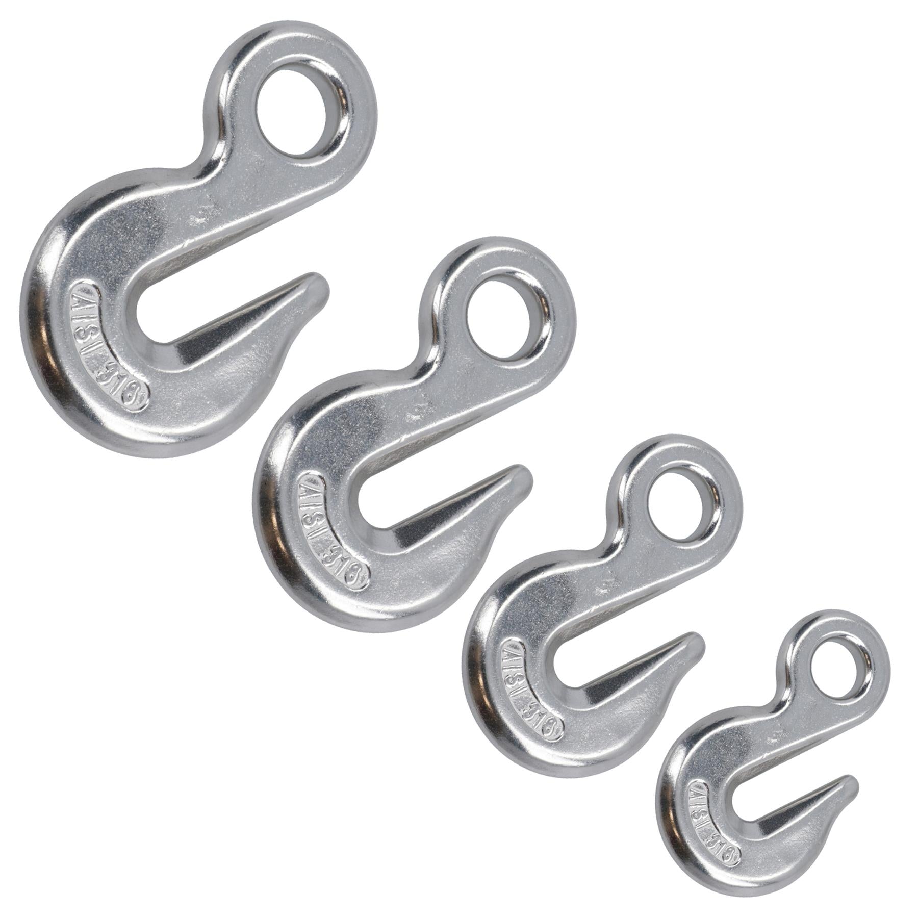 6mm – 12mm Eye Grab Hook 316 Stainless Steel Chain Holder Lifting Marine