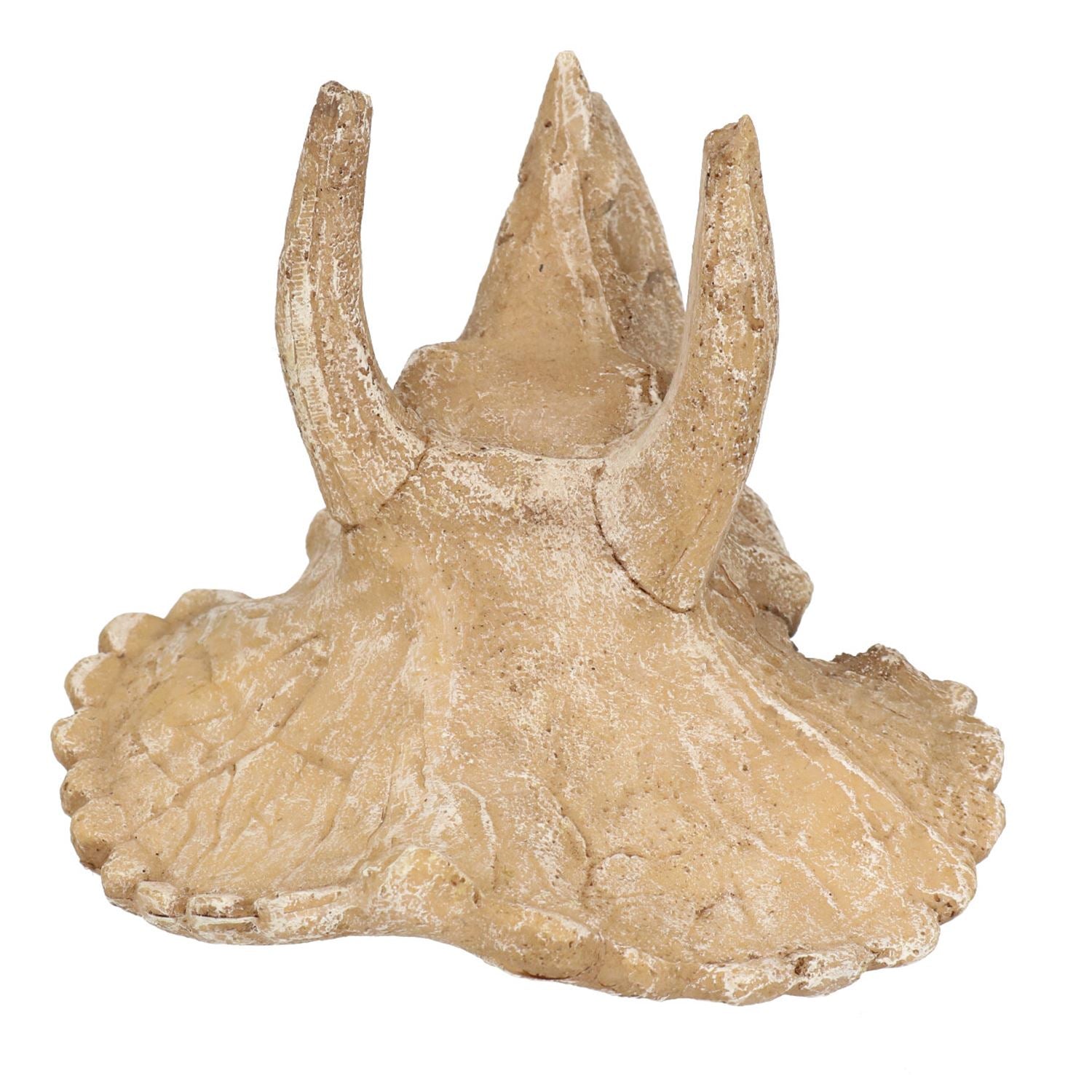 Mittleres Aquarien-Ornament für Triceratops-Schädelkopf, 9 x 12 x 15 cm