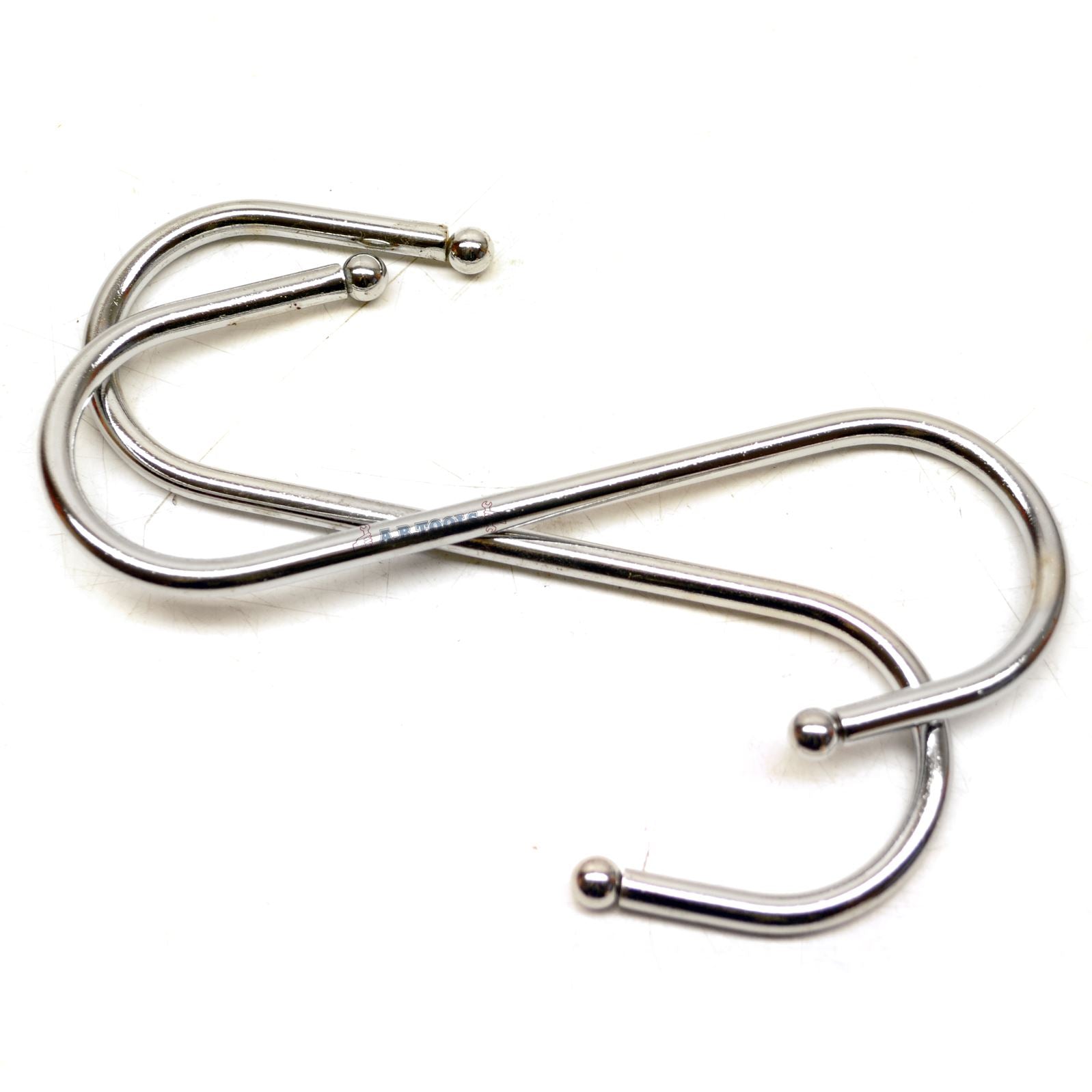 2 Packungen große S-Haken, 150 x 110 mm, Haken aus Edelstahl für Zuhause, Küche, Garten, Garage