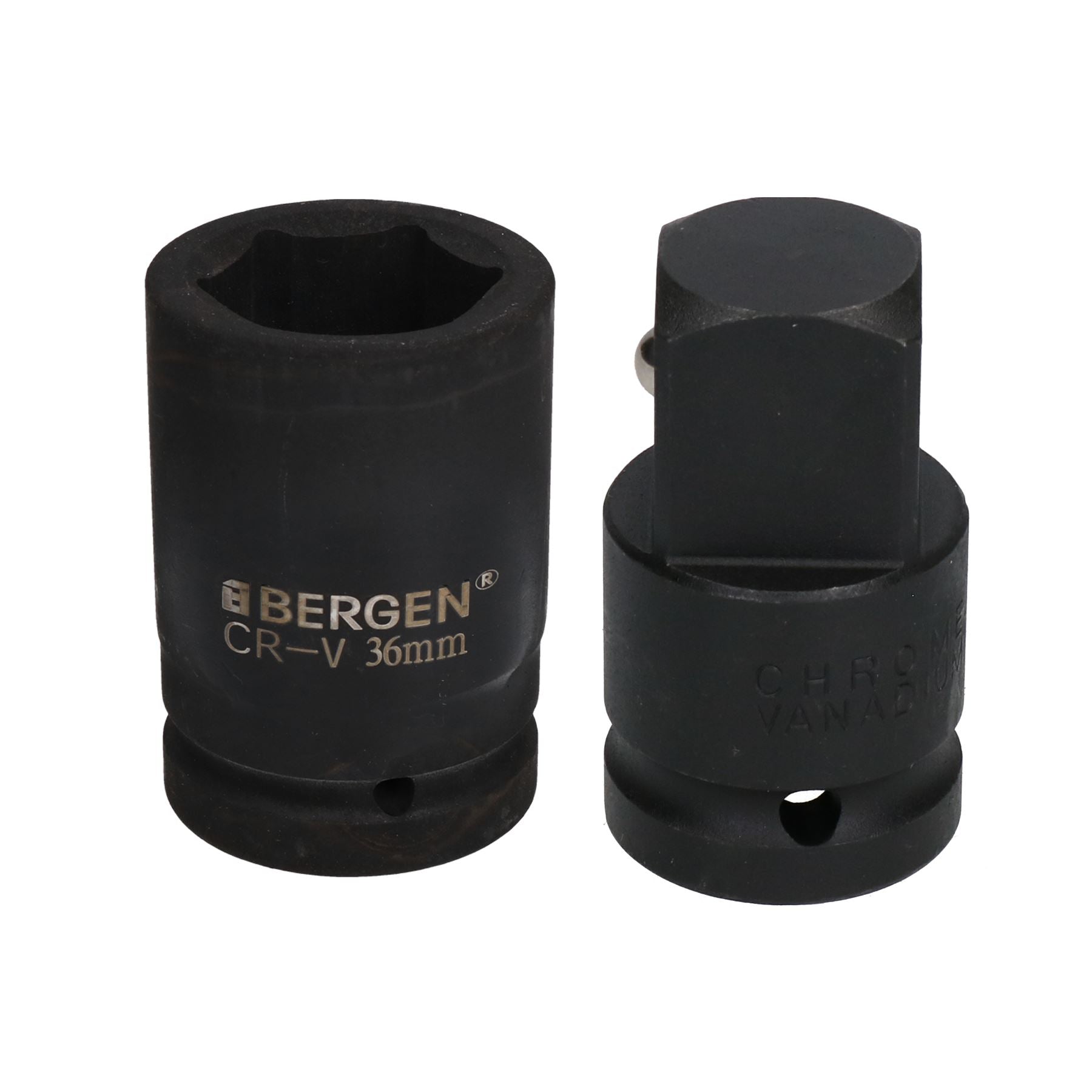 36mm Metric 3/4" or 1" Drive Deep Impact Socket 6 Sided With Step Up Adapter