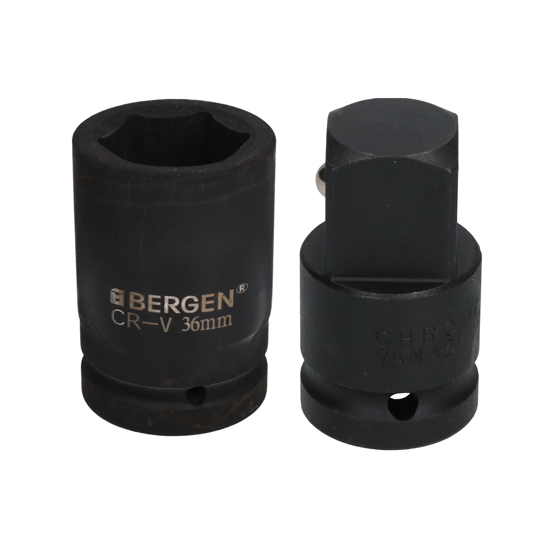 Douille à choc profonde métrique 36 mm 3/4" ou 1" à 6 pans avec adaptateur élévateur