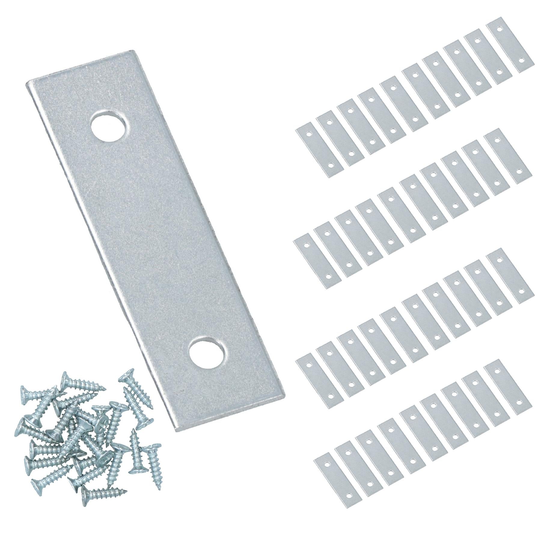 50mm Straight Mending Fixing Plate Angle Bracket L Shape Reinforcing Repairing