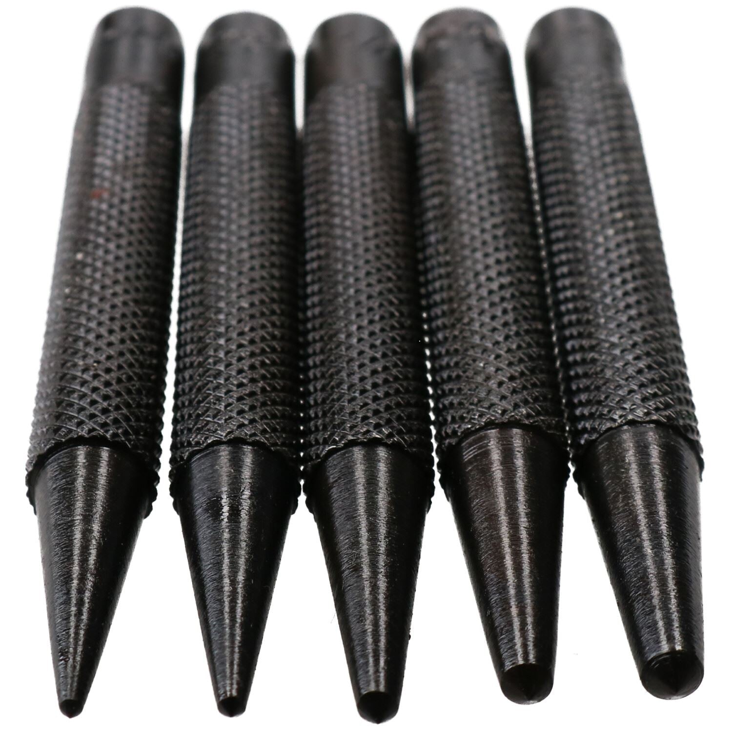 Lot de 5 poinçons centraux en acier pour clous métalliques et marquage de points de départ 1/16" - 3/16"