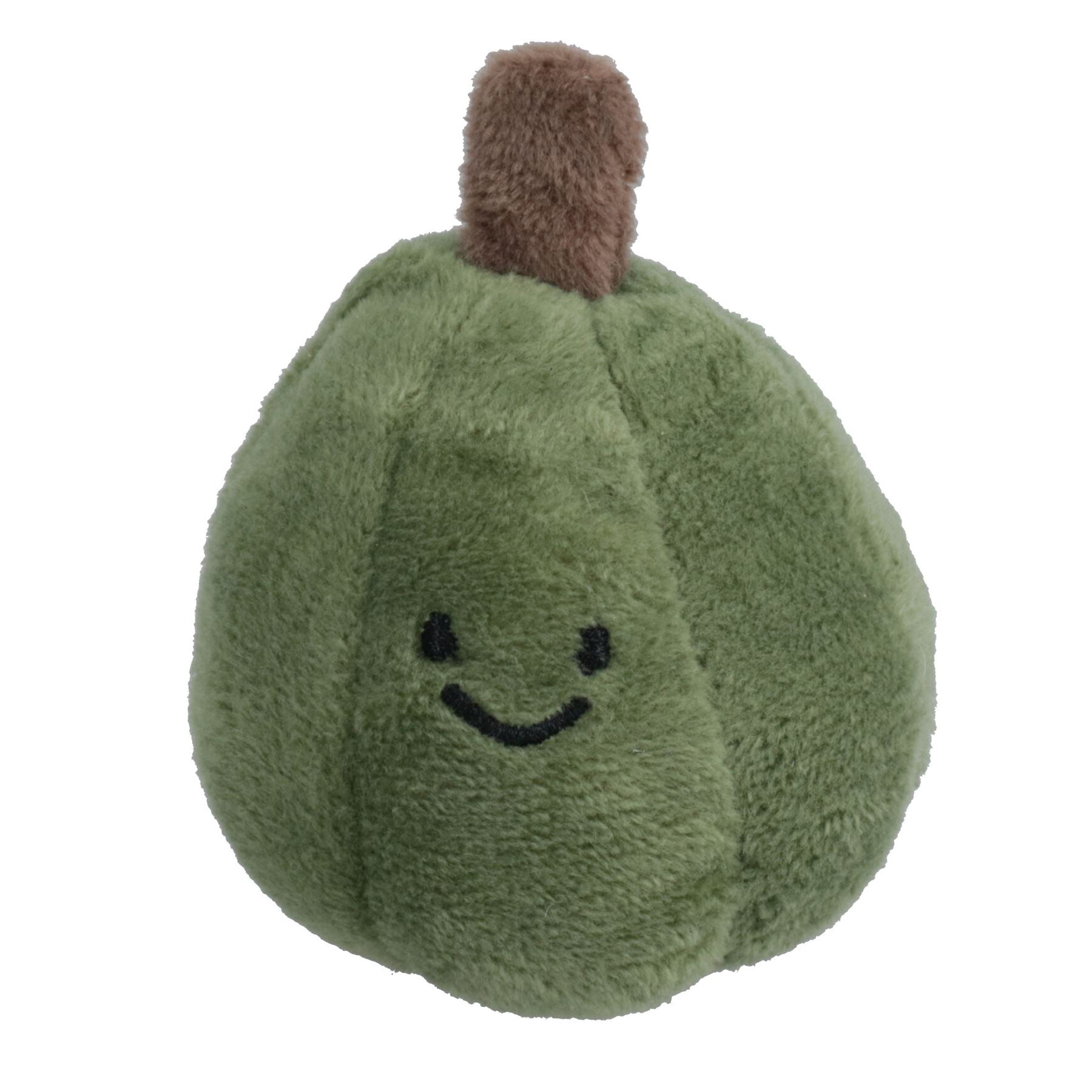 Lot de 3 petits jouets en peluche pour chien et chiot, cadeau d'Halloween, mini citrouille qui couine
