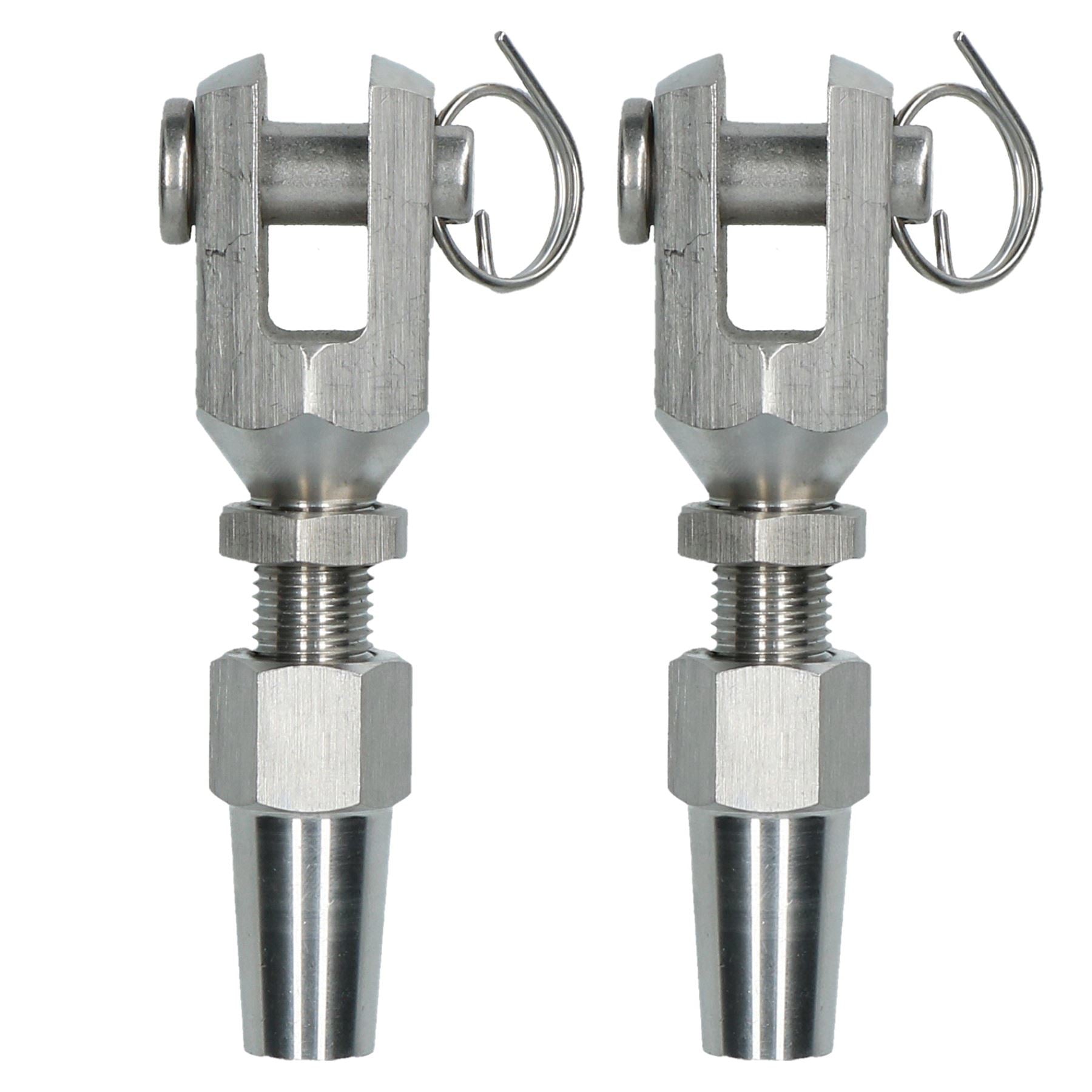 Raccord de câble métallique DIY Raccord d'extrémité de gréement sans emmanchement en acier inoxydable 316