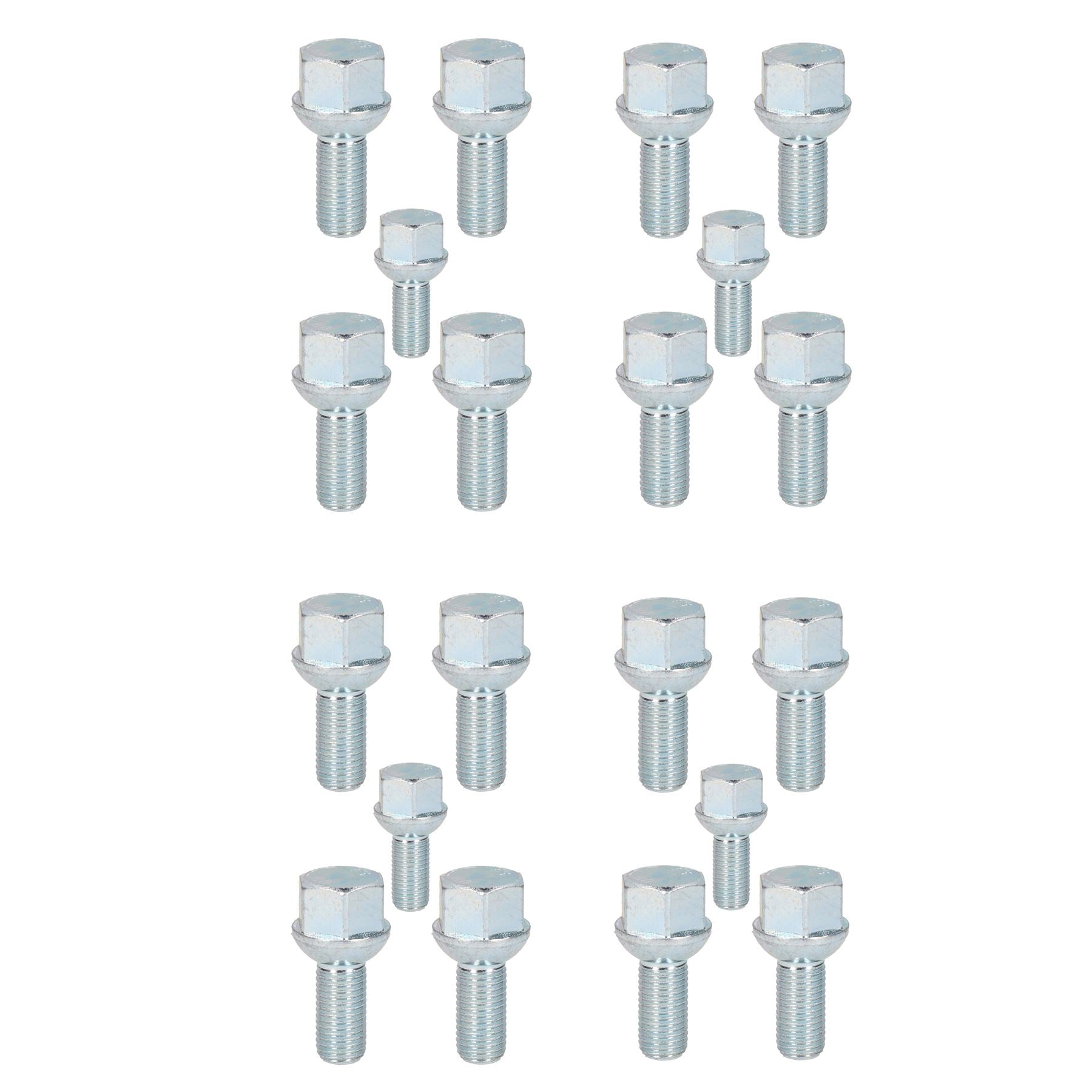 20er-Pack M12 x 1,5 Anhängerrad-Kugelbolzen für Ifor Williams Indespension