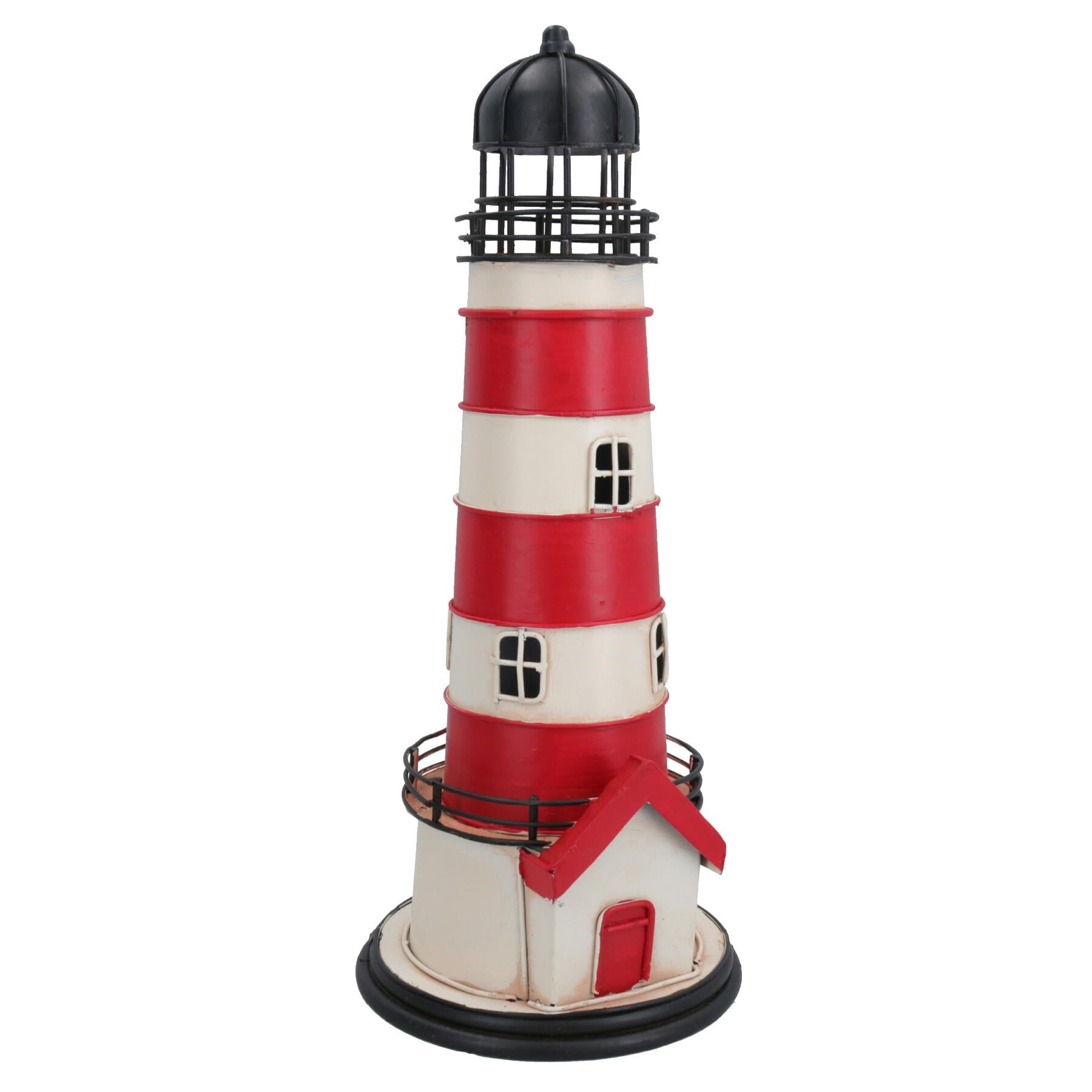 Hochwertiges historisches Metall-Vintage-Leuchtturm-Metallmodell, Nachbildung, Ornament, Geschenk