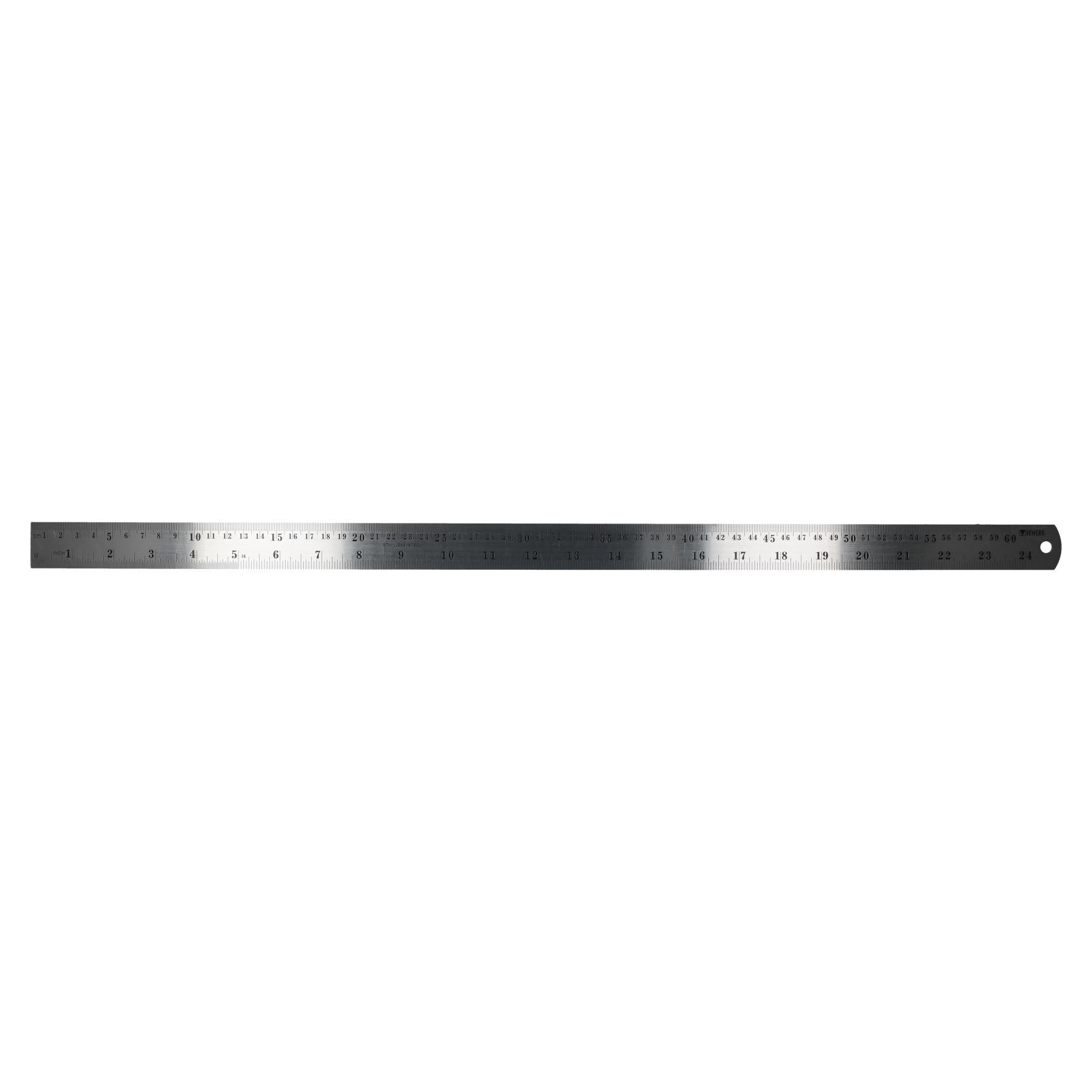 Règle en acier inoxydable 24" / 600 mm Marquages métriques impériaux Mesure de mesure