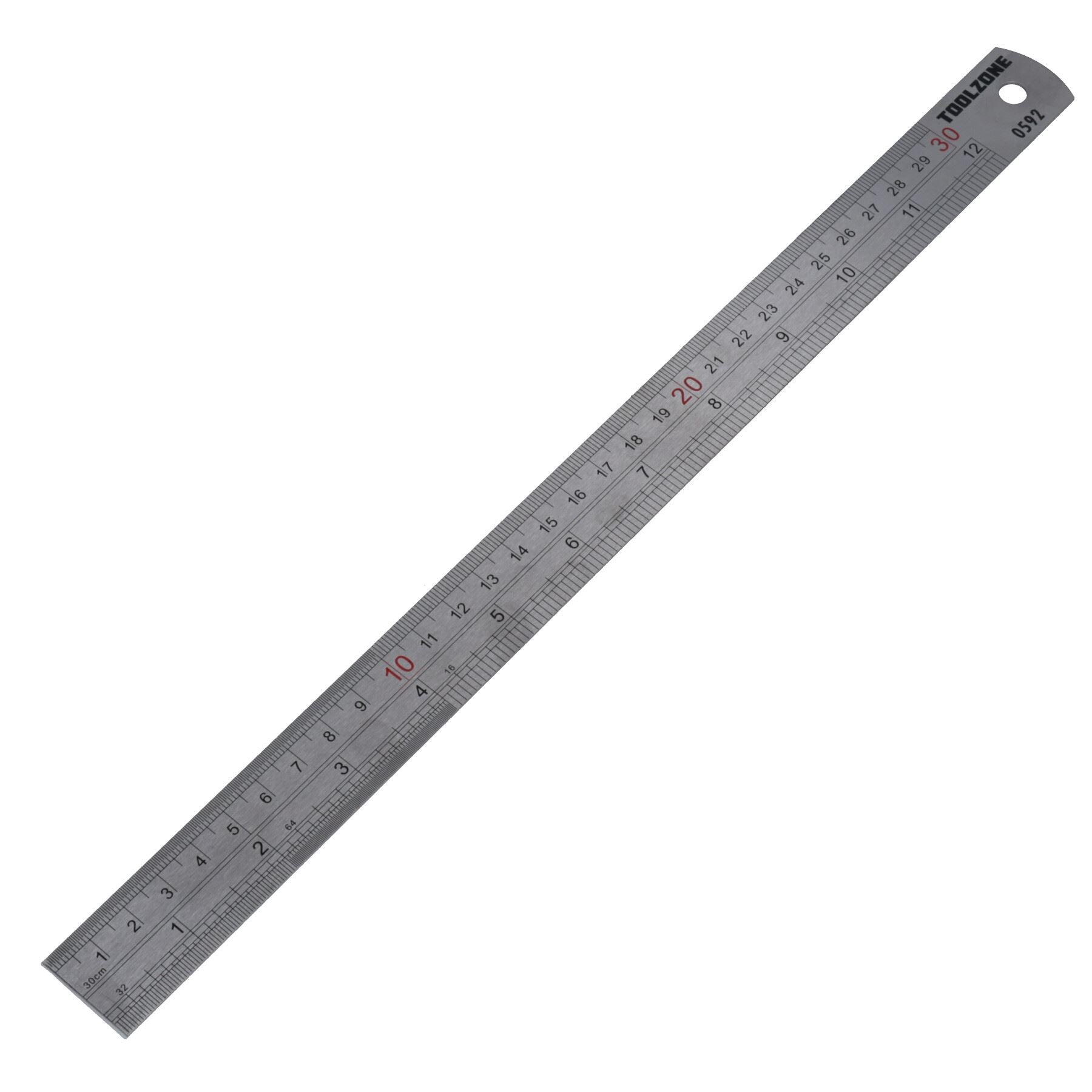 Règle en acier inoxydable 12" 30 cm Mesure Dessin Professionnel TE139