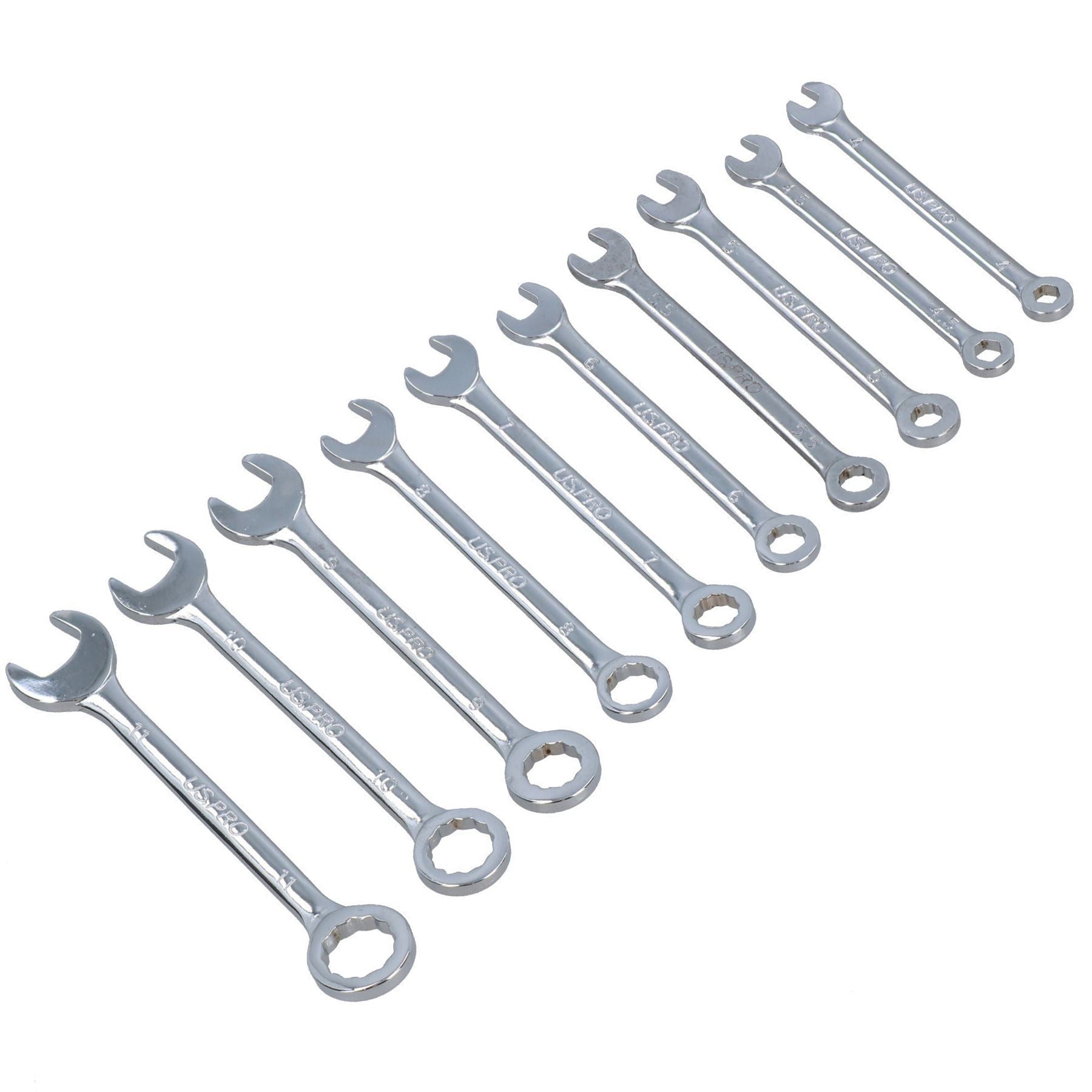 Jeu de 10 mini clés mixtes égales 4 - 11 mm Micro Wrench métrique