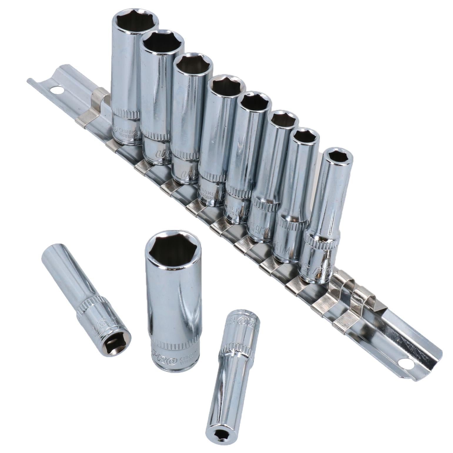 Douilles profondes impériales SAE AF à 6 pans, 1/4 po, 5/32 po – 1/2 po