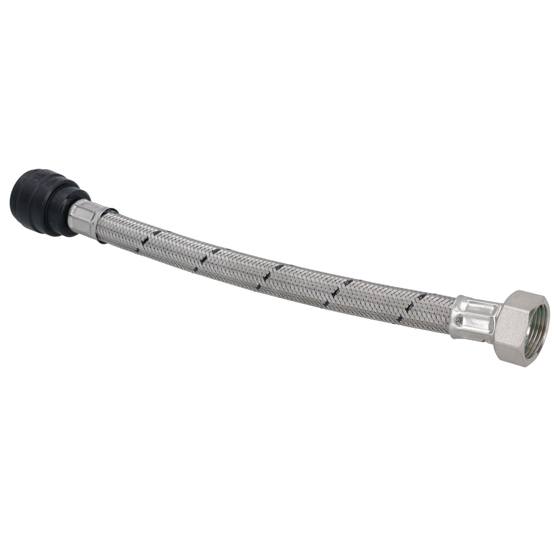 Connecteur de robinet tressé Easy Fit de 15 mm ou 22 mm à emboîtement rapide, longueur de 300 mm