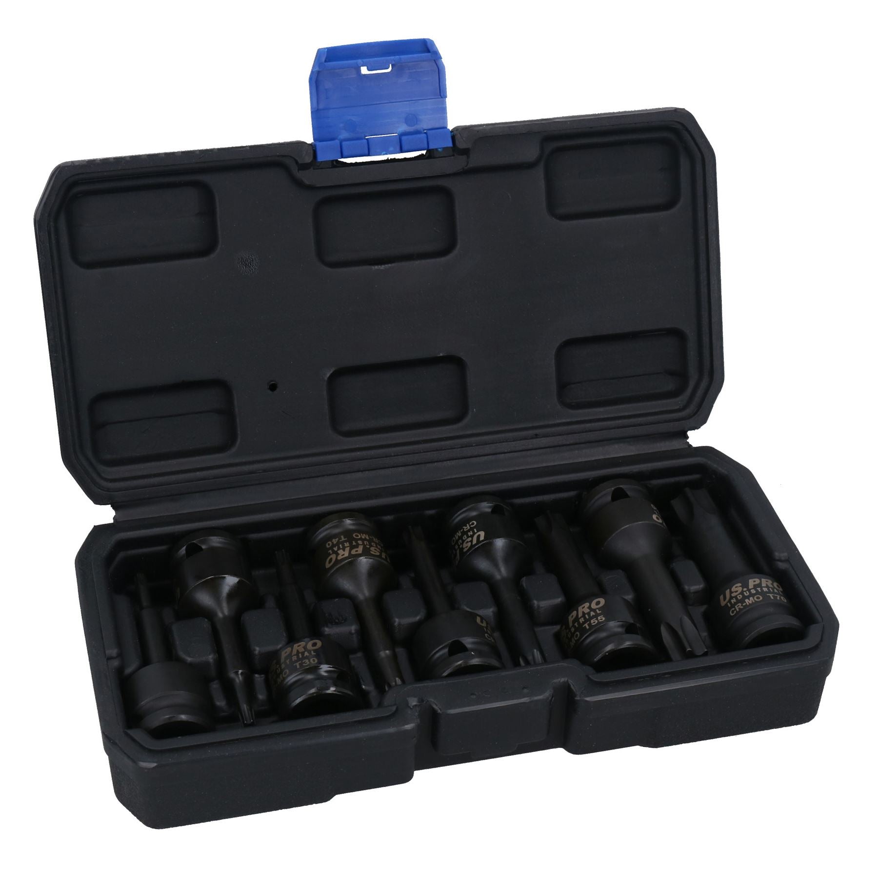 1/2"-Antrieb, tiefe Schlag-Torx-Stern-Steckschlüsseleinsätze, männlich, T20 – T70, 9-teiliger Satz