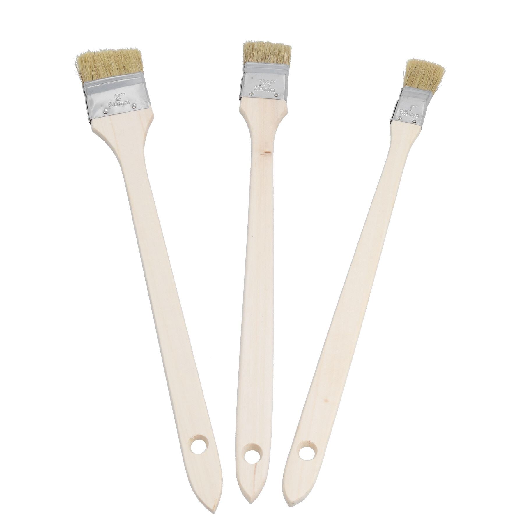 Long Reach Angled Radiator Paint Brush 25mm – 50mm Head Width 400mm 15pc