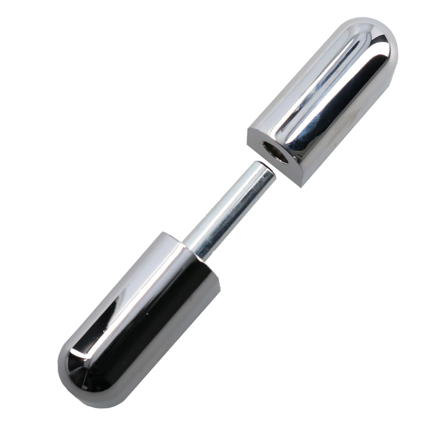 Charnière à rotule chromée à fixation dissimulée 16 x 76 mm pour usage intensif et industriel