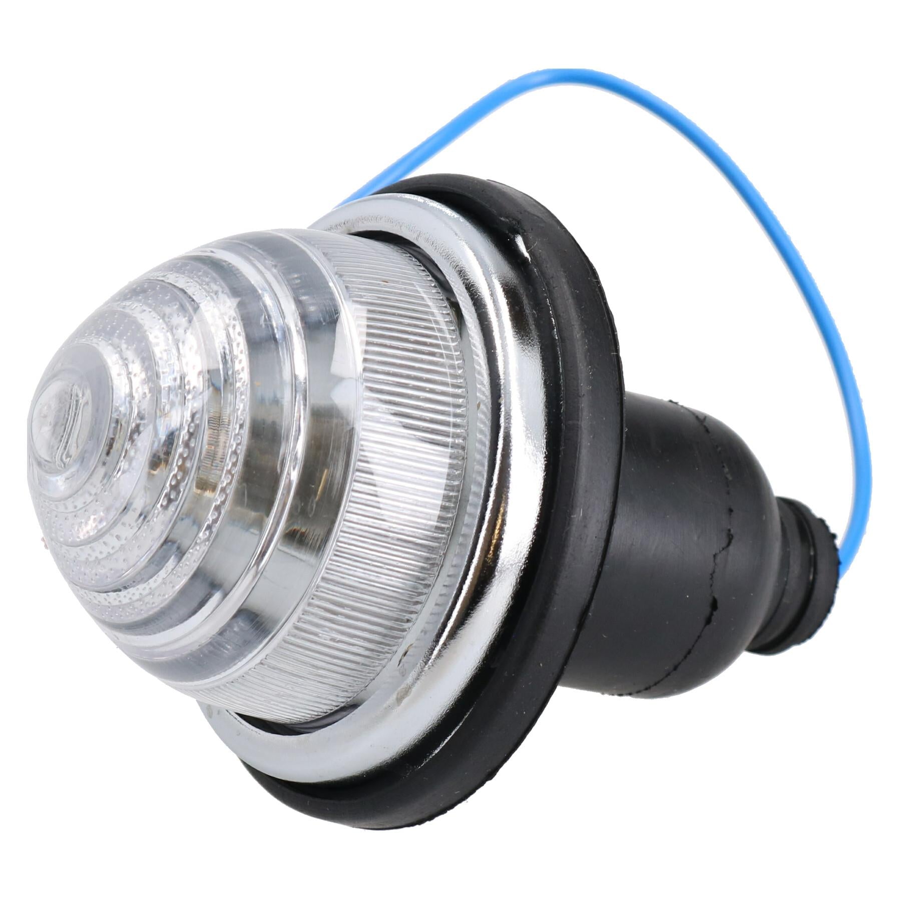 Lot de 2 feux latéraux avant 12 V pour voiture classique, remorque, caravane, blanc/transparent